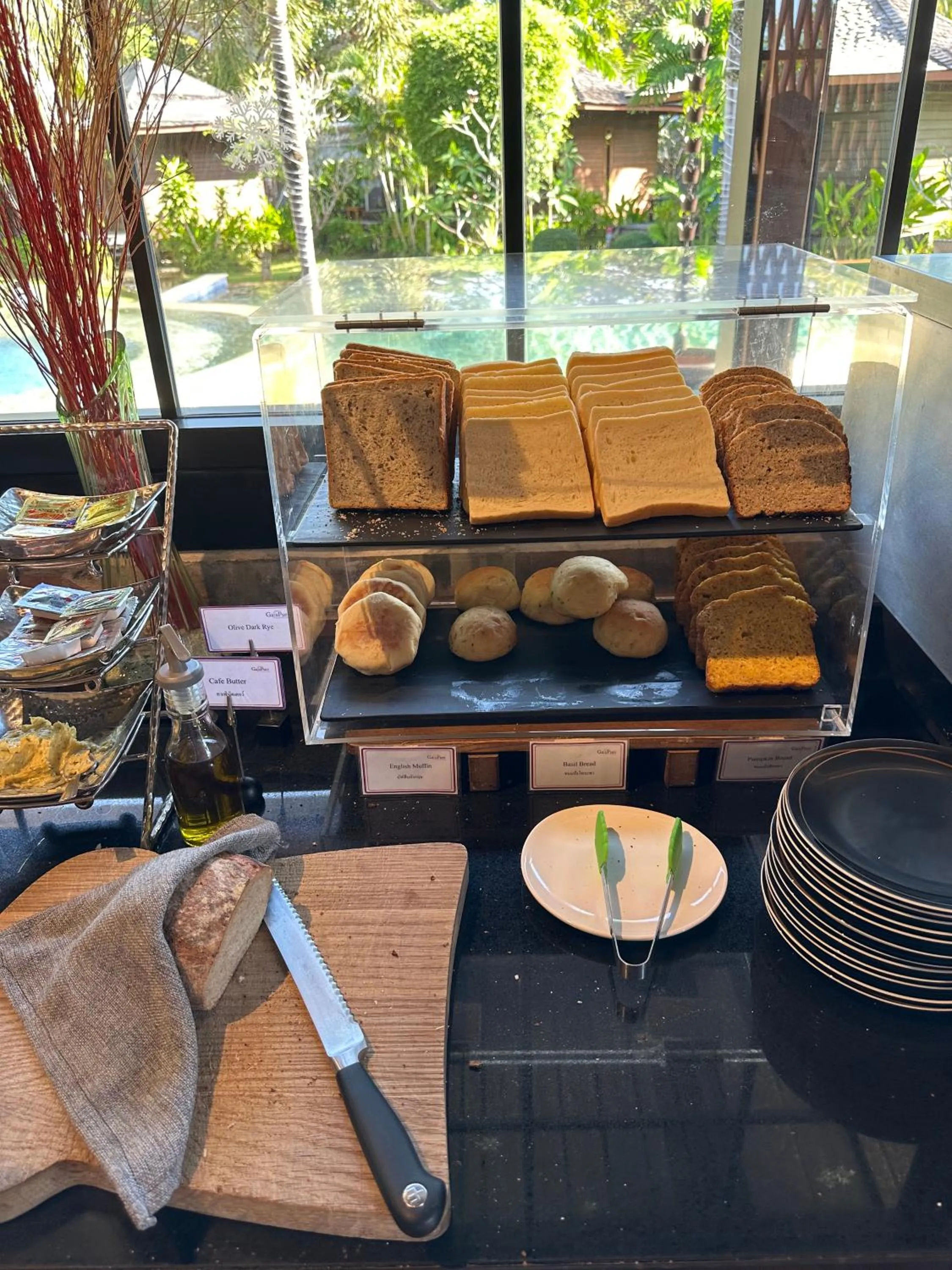 Continental breakfast in GajaPuri Resort Koh Chang