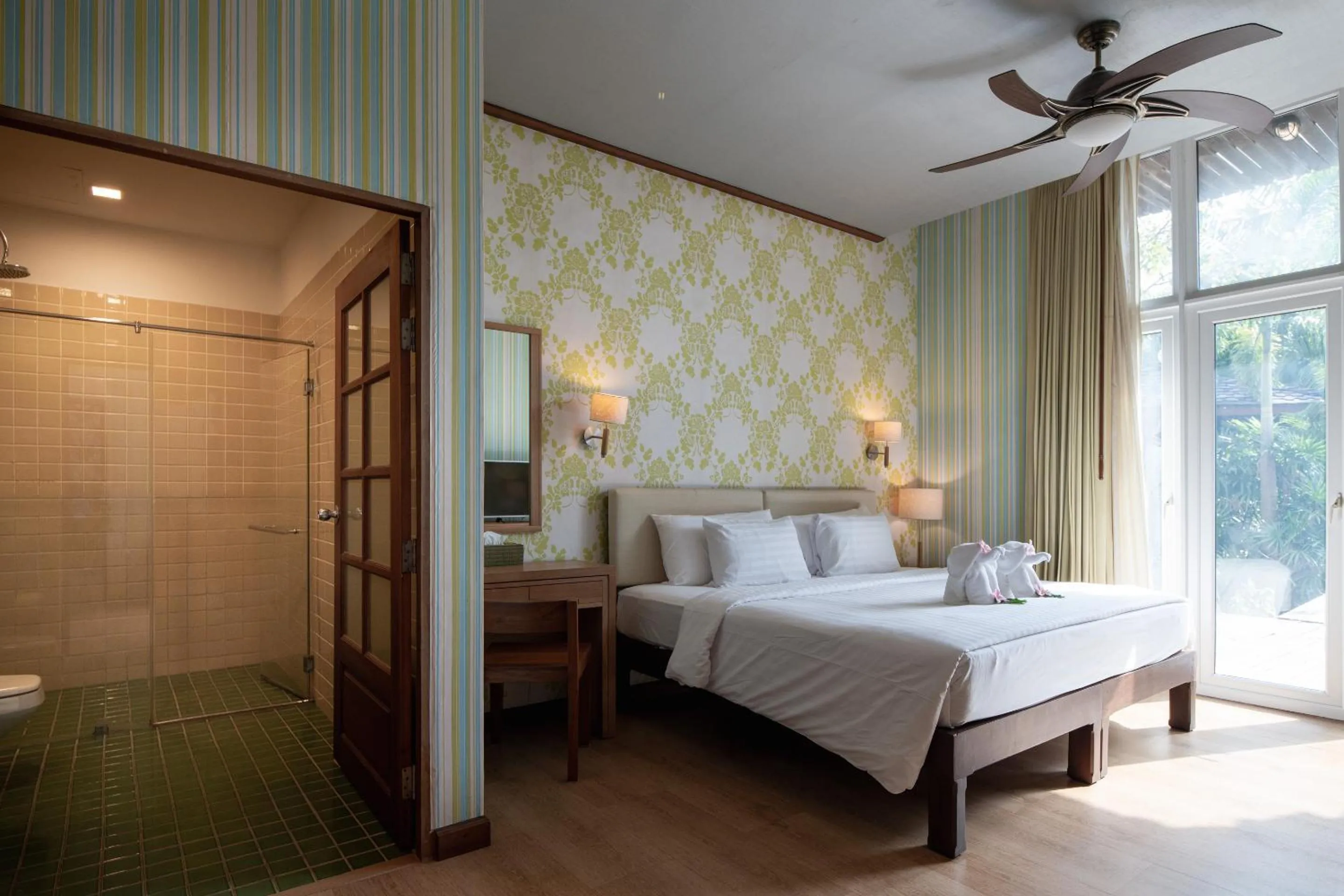 Bed in GajaPuri Resort Koh Chang