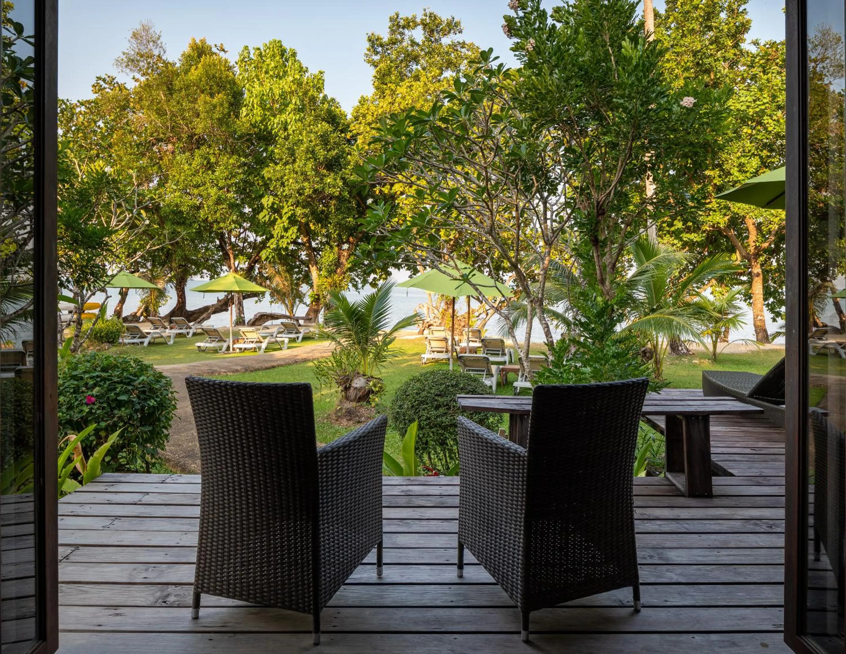 Seating area in GajaPuri Resort Koh Chang