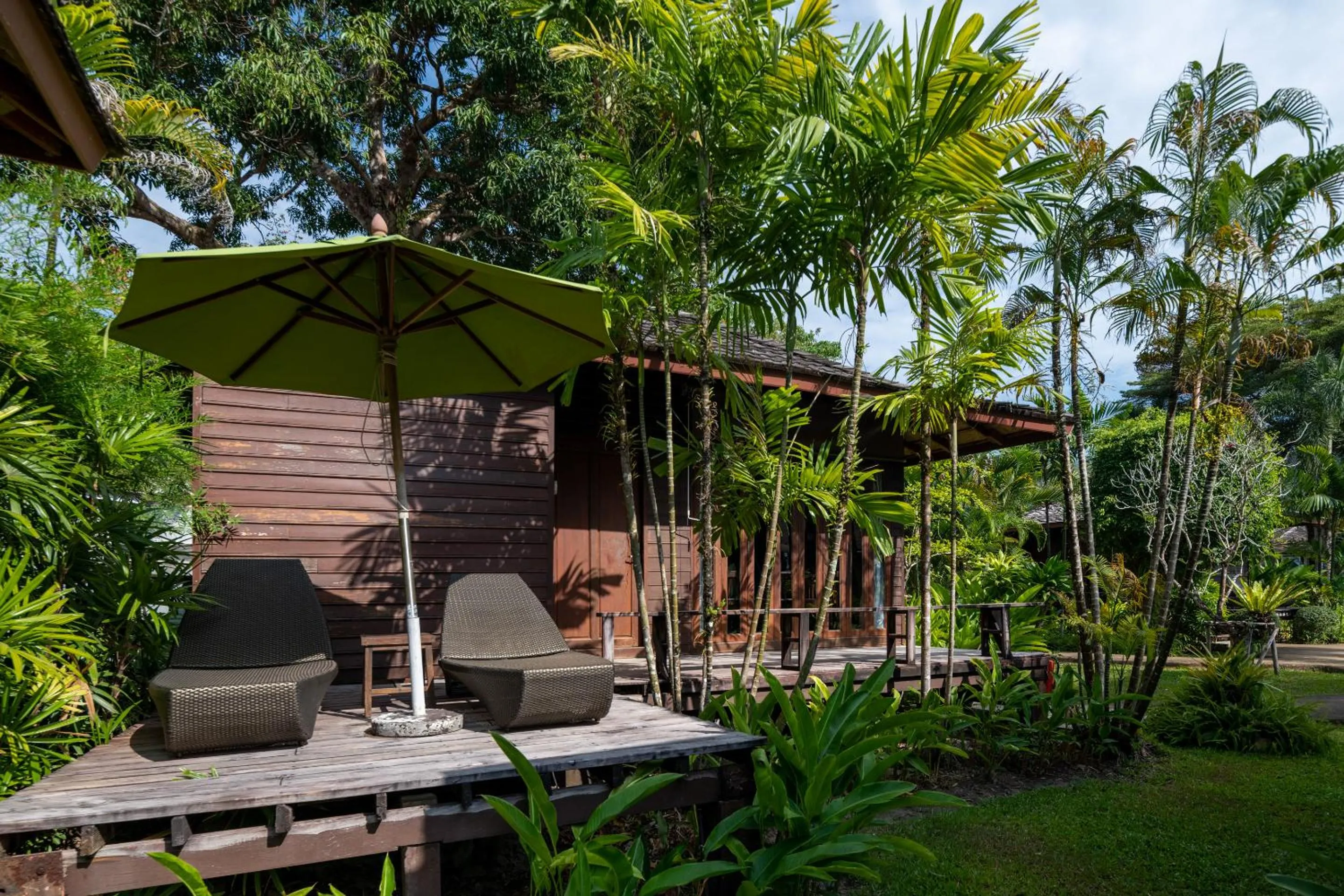 Seating area in GajaPuri Resort Koh Chang