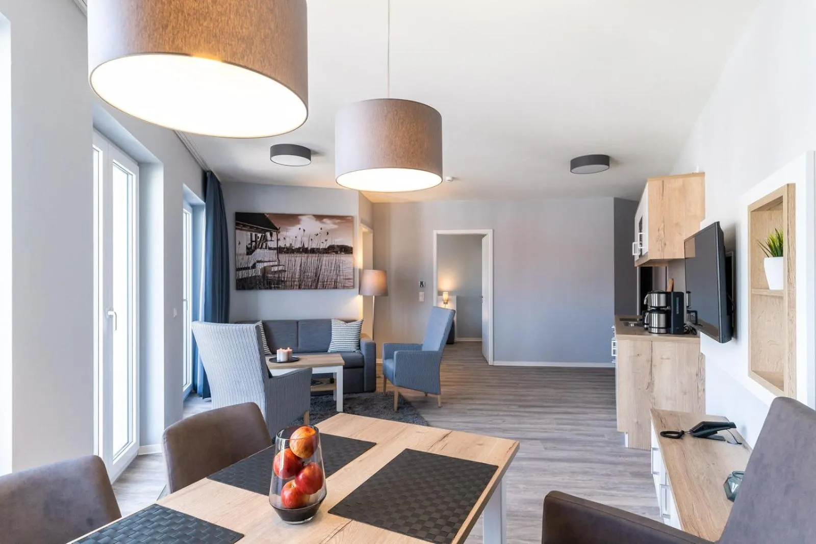 Kitchen or kitchenette in Müritzpalais