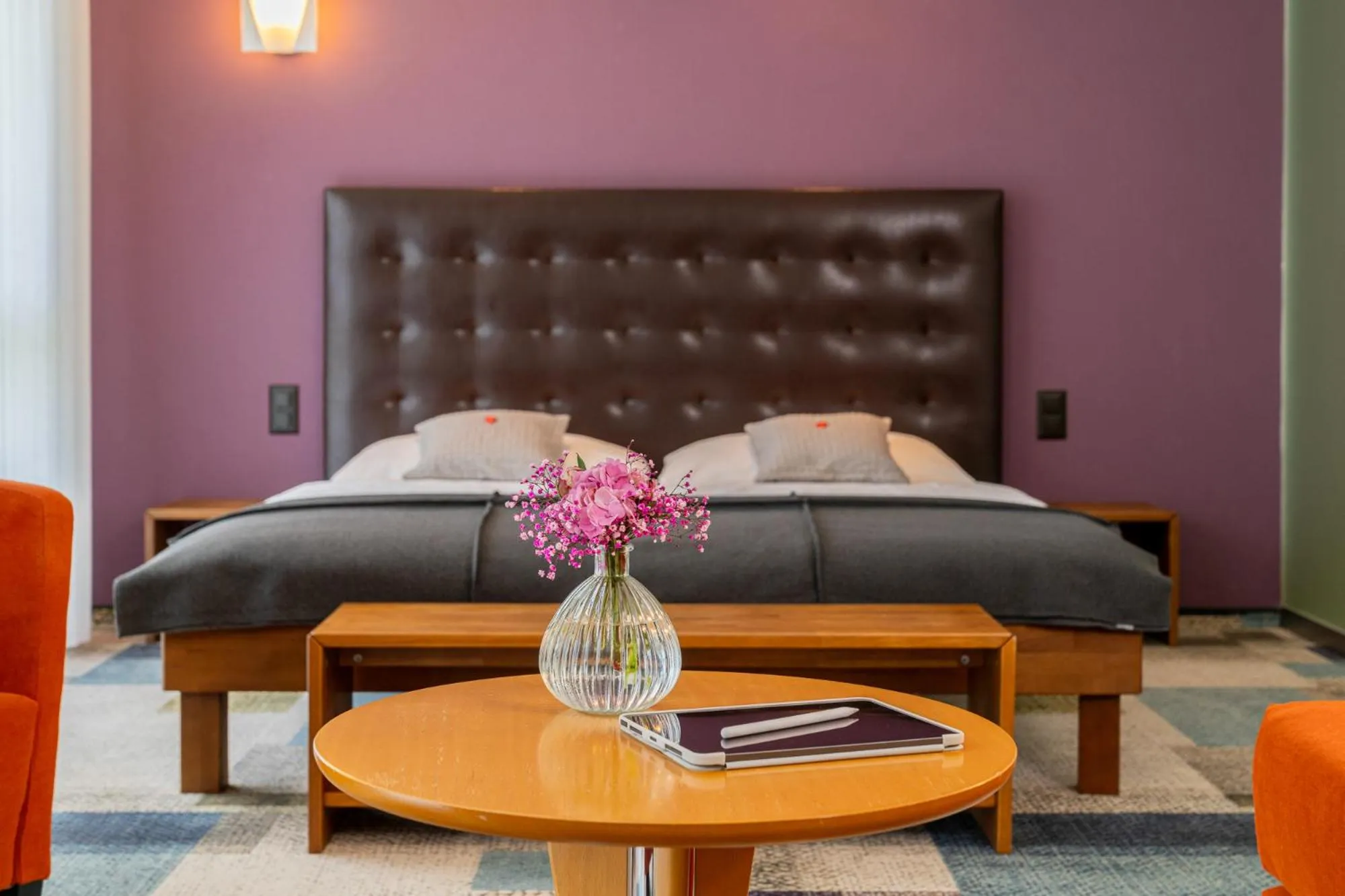 Bed in Swiss Heidi Hotel