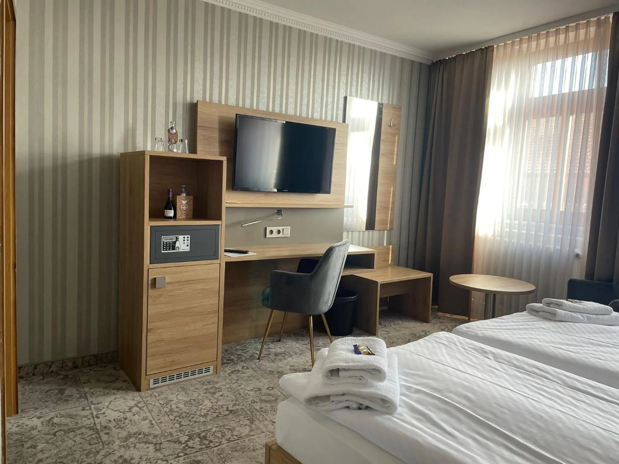 Bed in Hotel Schwarzer Adler Tangermünde