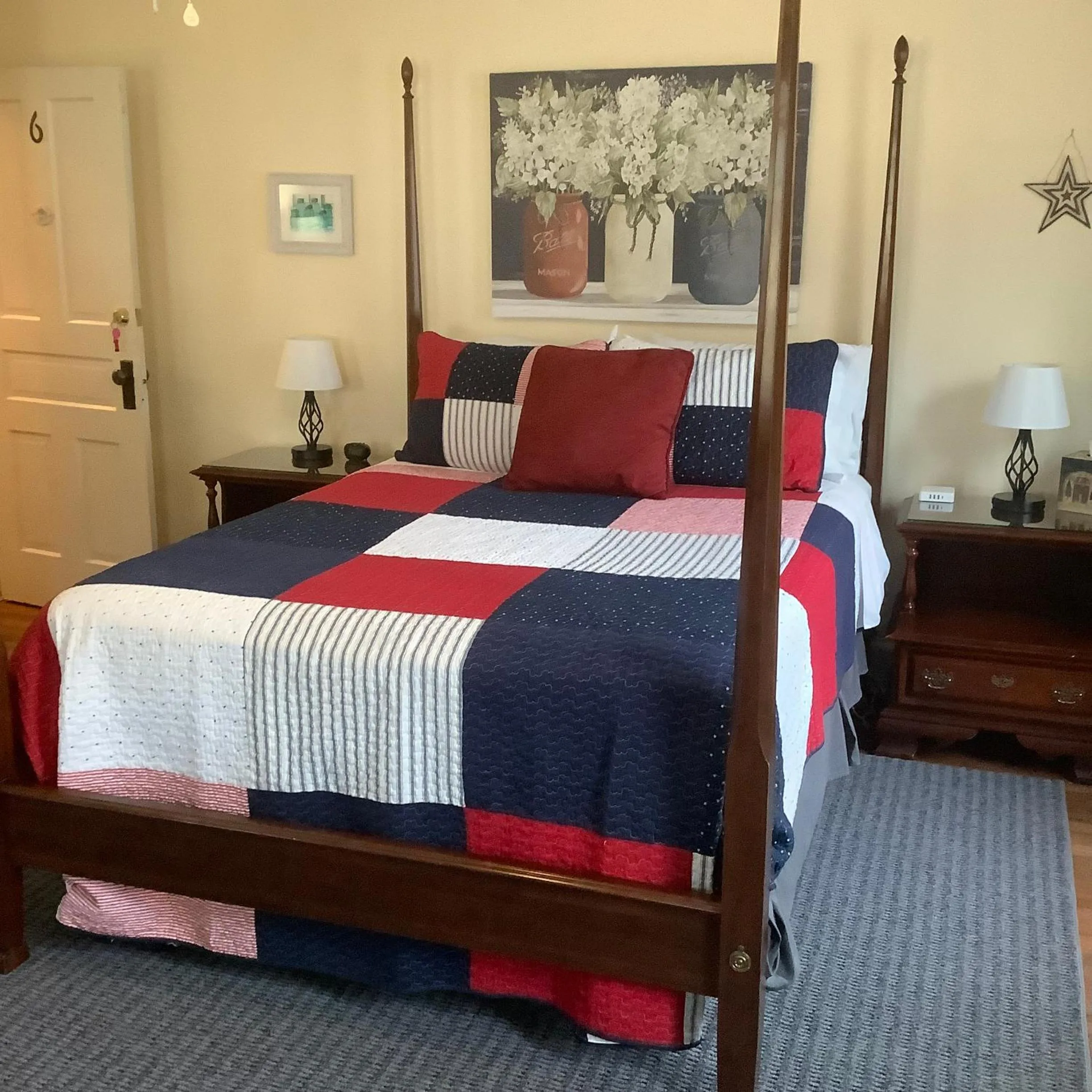 Bed in Terrell House B&B