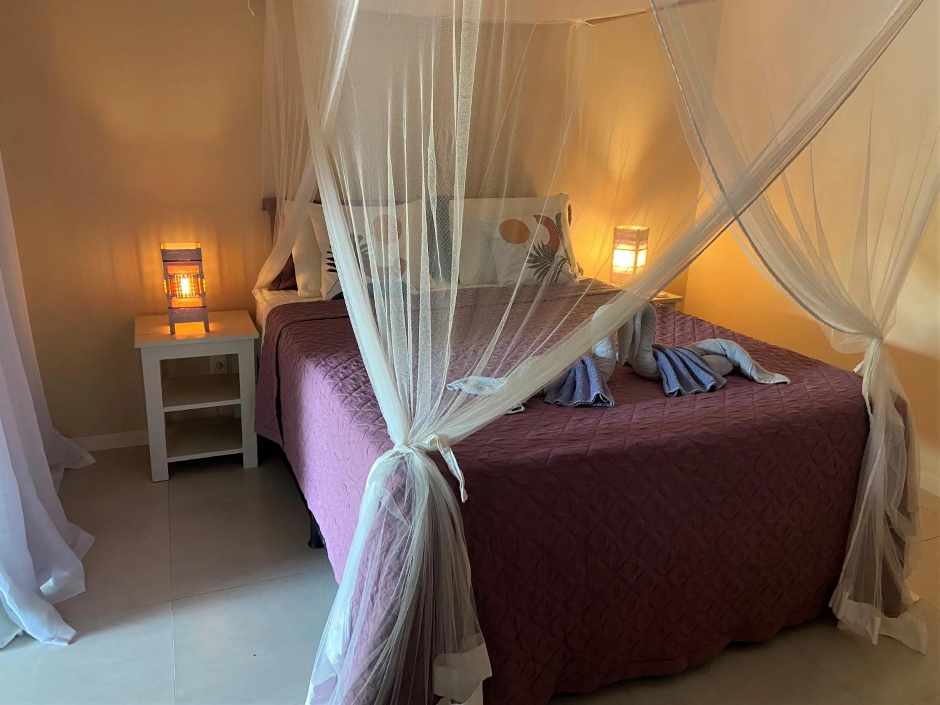 Bed in Ouro Sobre Azul Apart Hotel