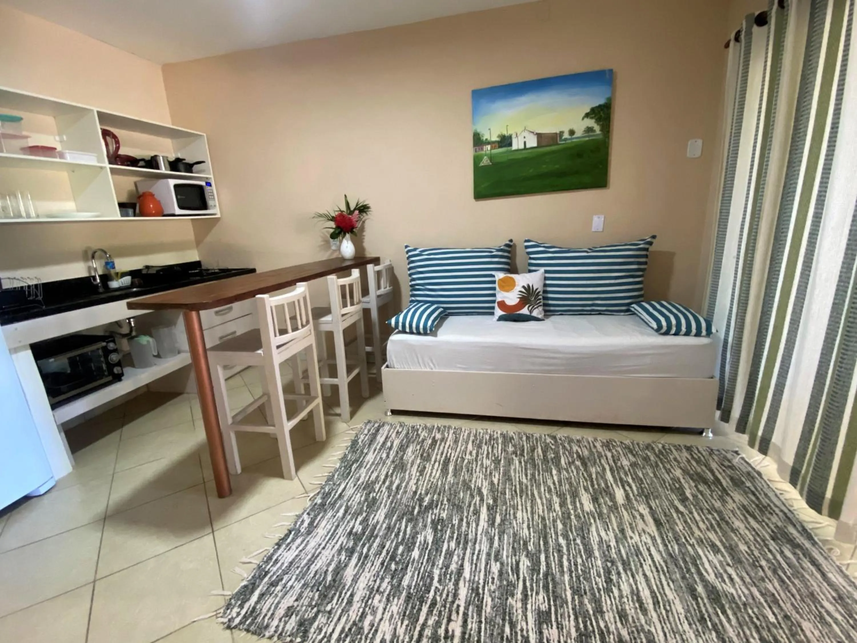 Bed in Ouro Sobre Azul Apart Hotel