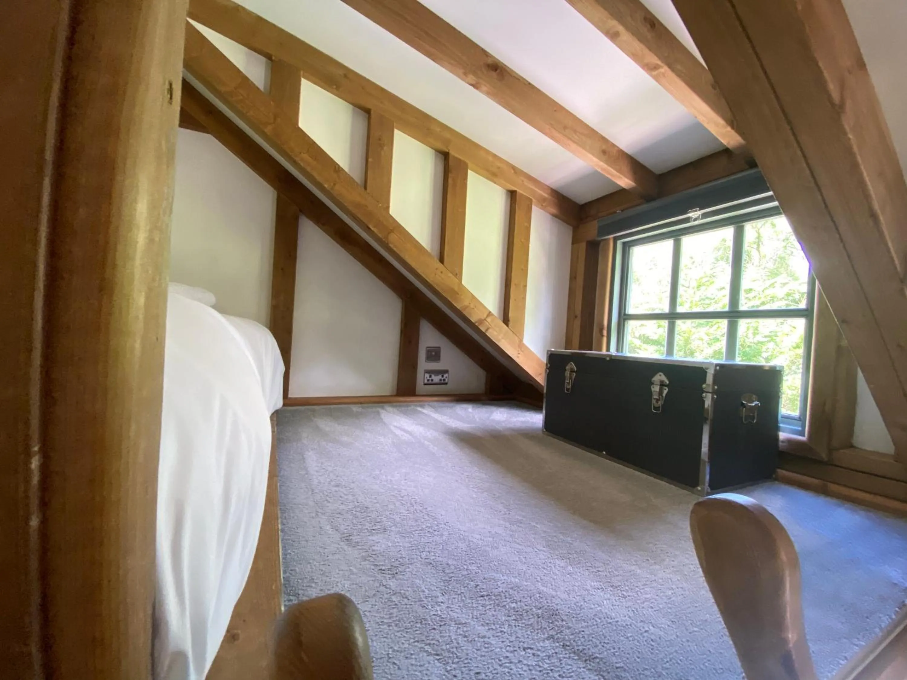 Bedroom in The Secret Cottage & Hideaway Caravan