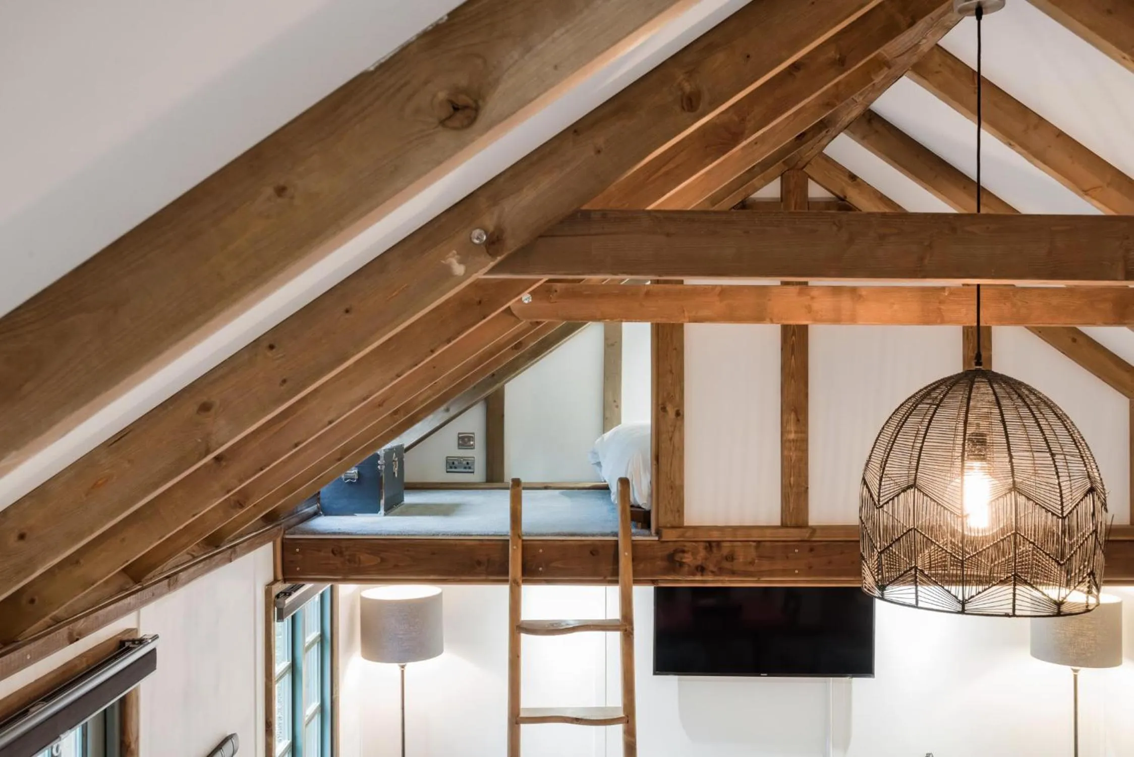 Bedroom in The Secret Cottage & Hideaway Caravan