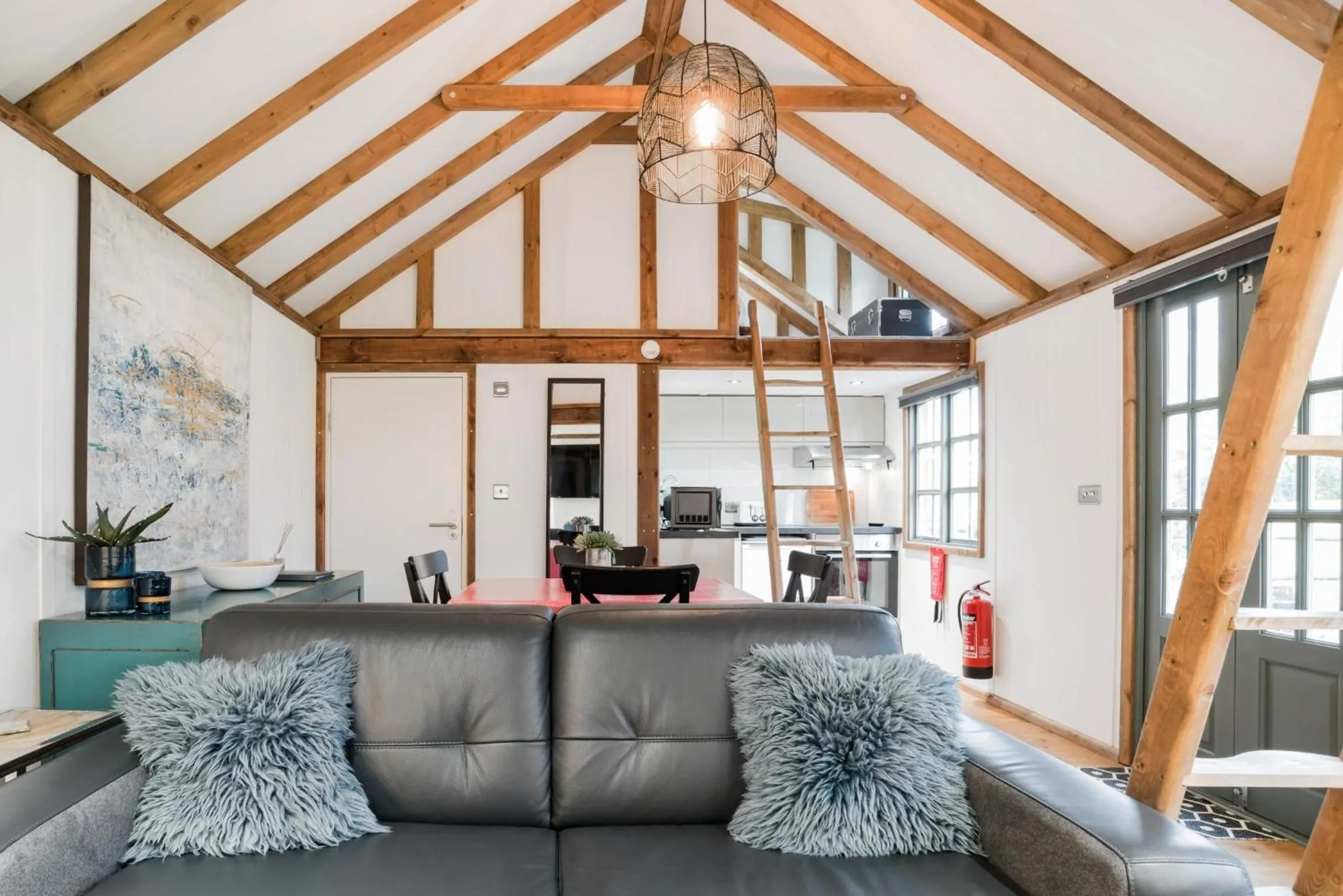Living room in The Secret Cottage & Hideaway Caravan