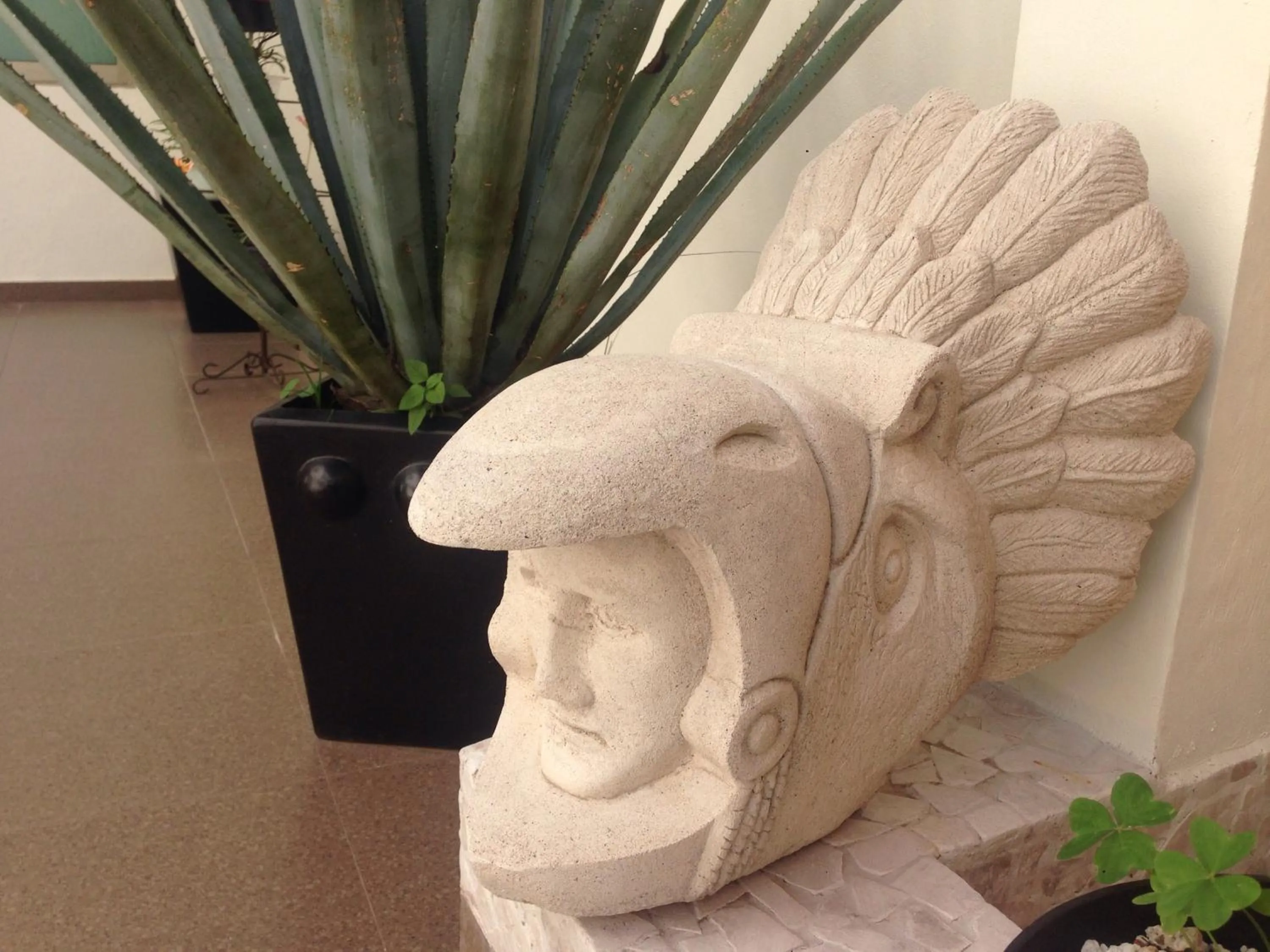 Decorative detail in Hotel Boutique Yaocalli