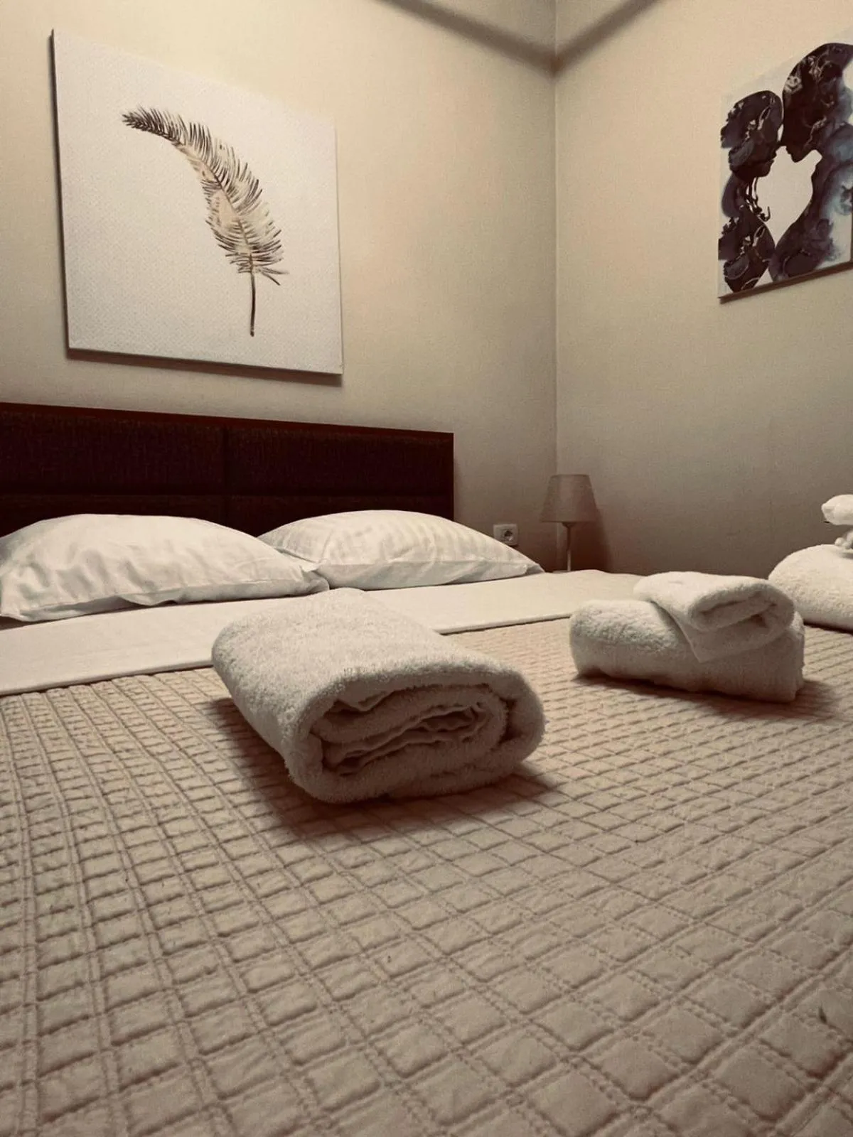 towels, Bed in Bobi Hotel