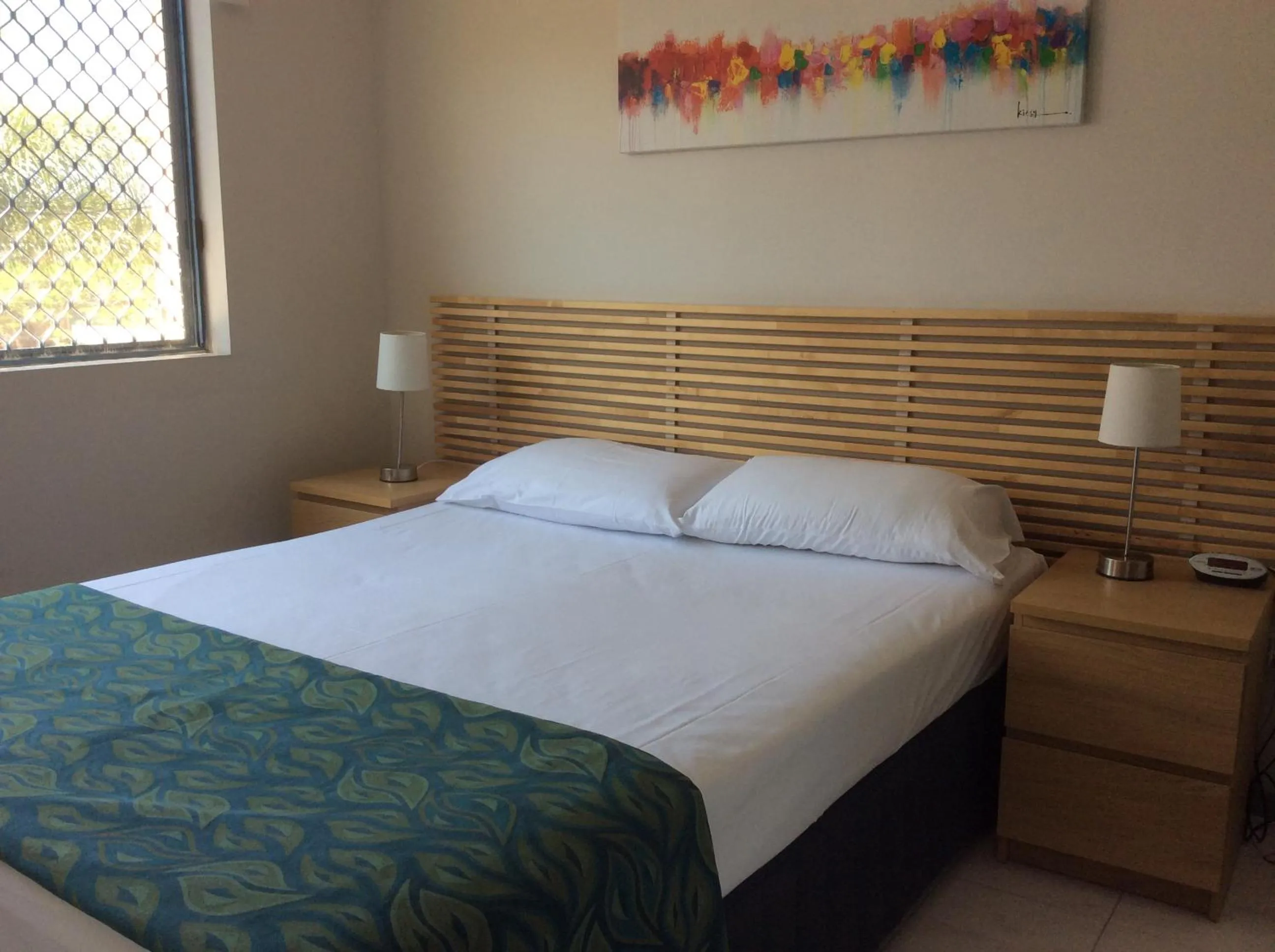 Bed in Portobello Resort Apartments