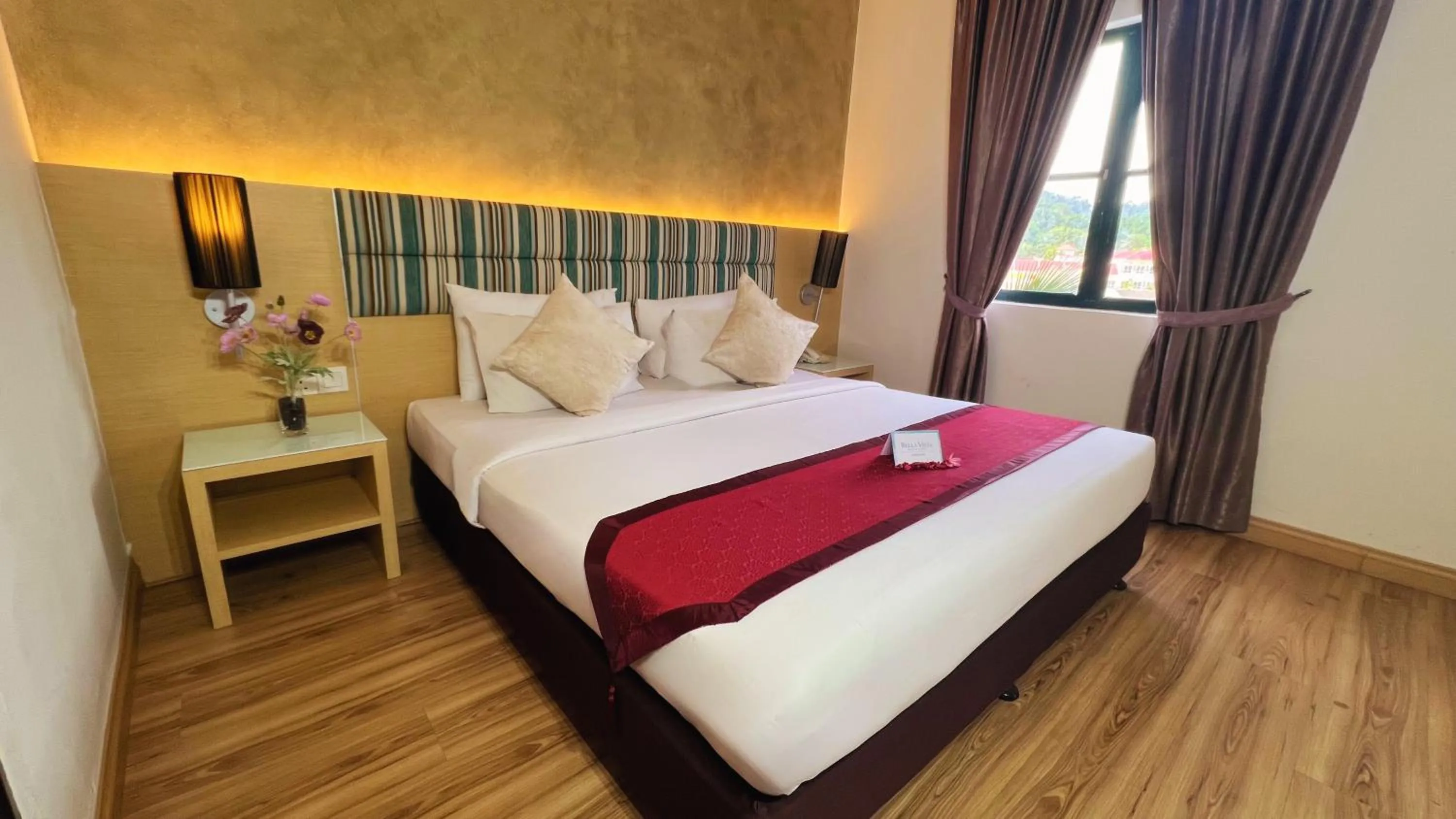 Bed in Bella Vista Waterfront Resort, Kuah Langkawi