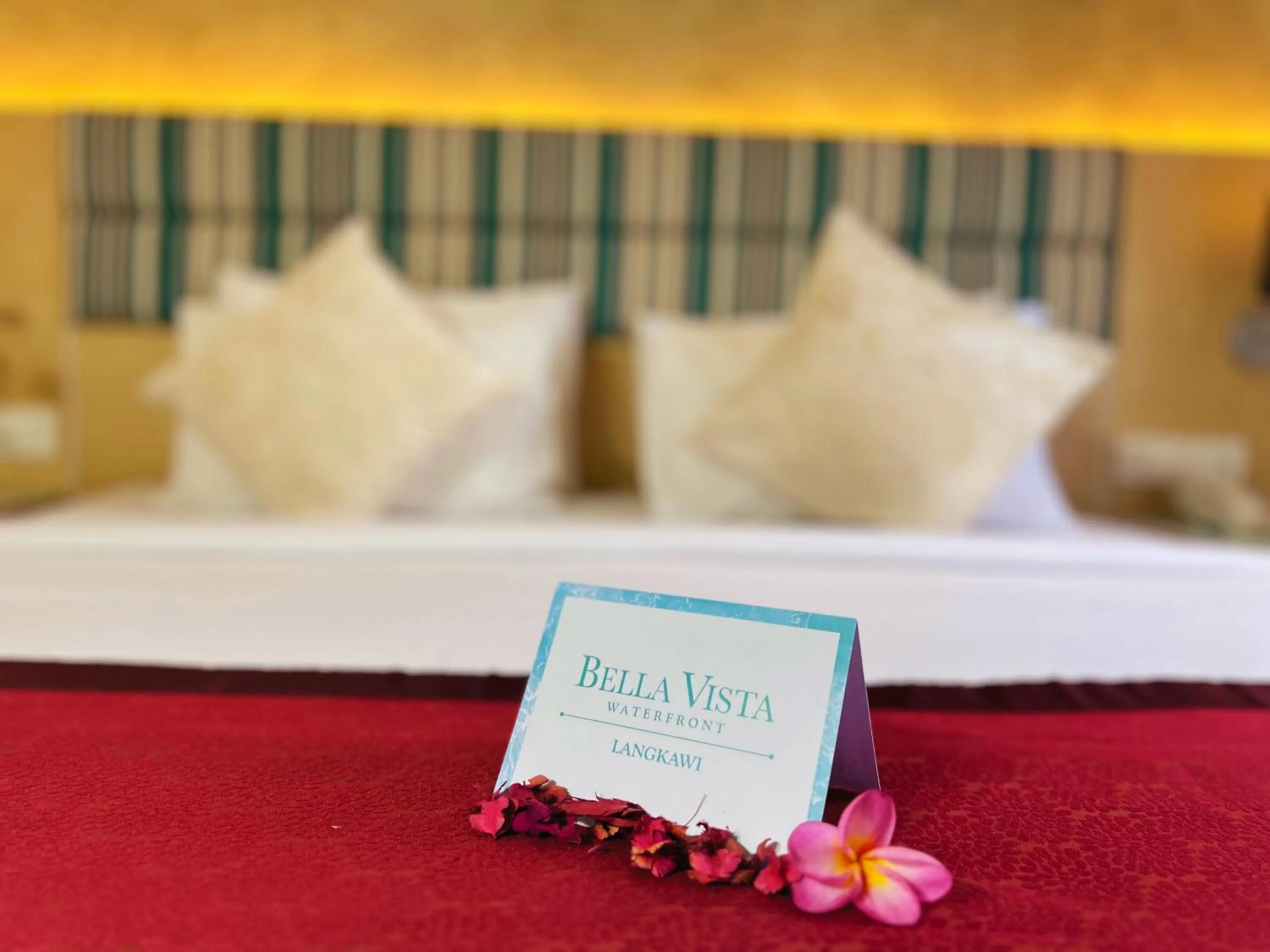 Bed in Bella Vista Waterfront Resort, Kuah Langkawi