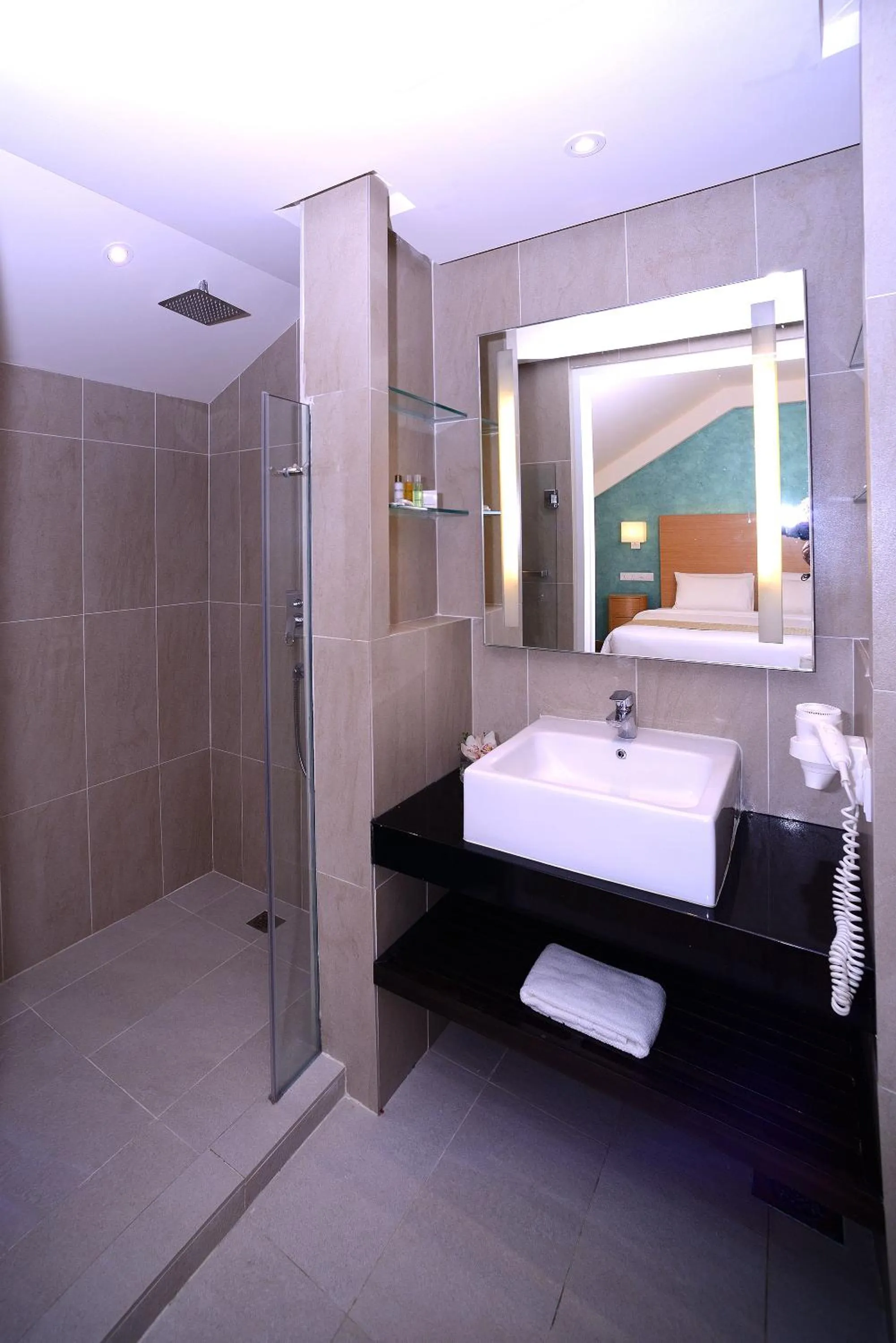 Toilet, Bed in Bella Vista Waterfront Resort, Kuah Langkawi