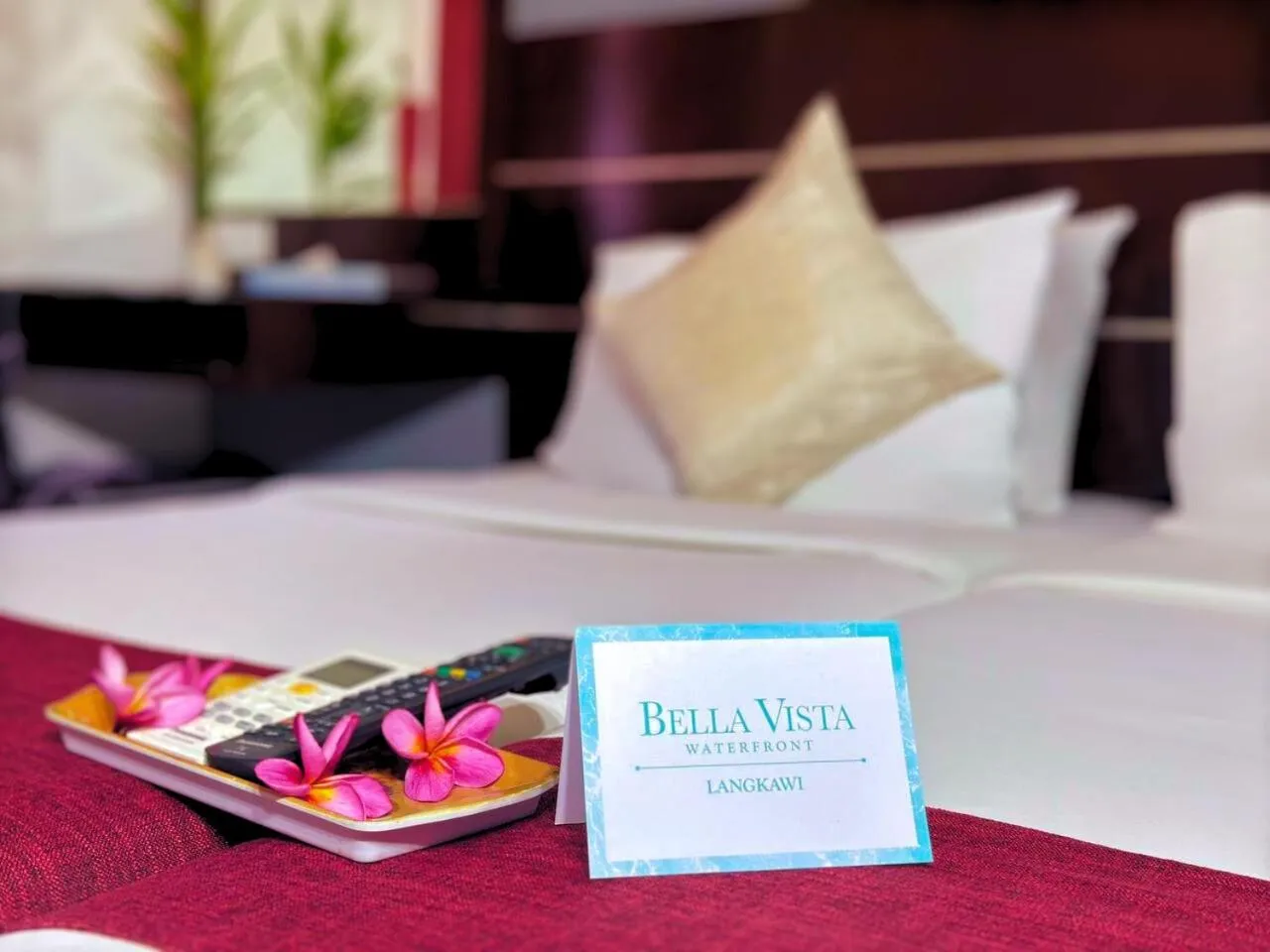 Bed in Bella Vista Waterfront Resort, Kuah Langkawi