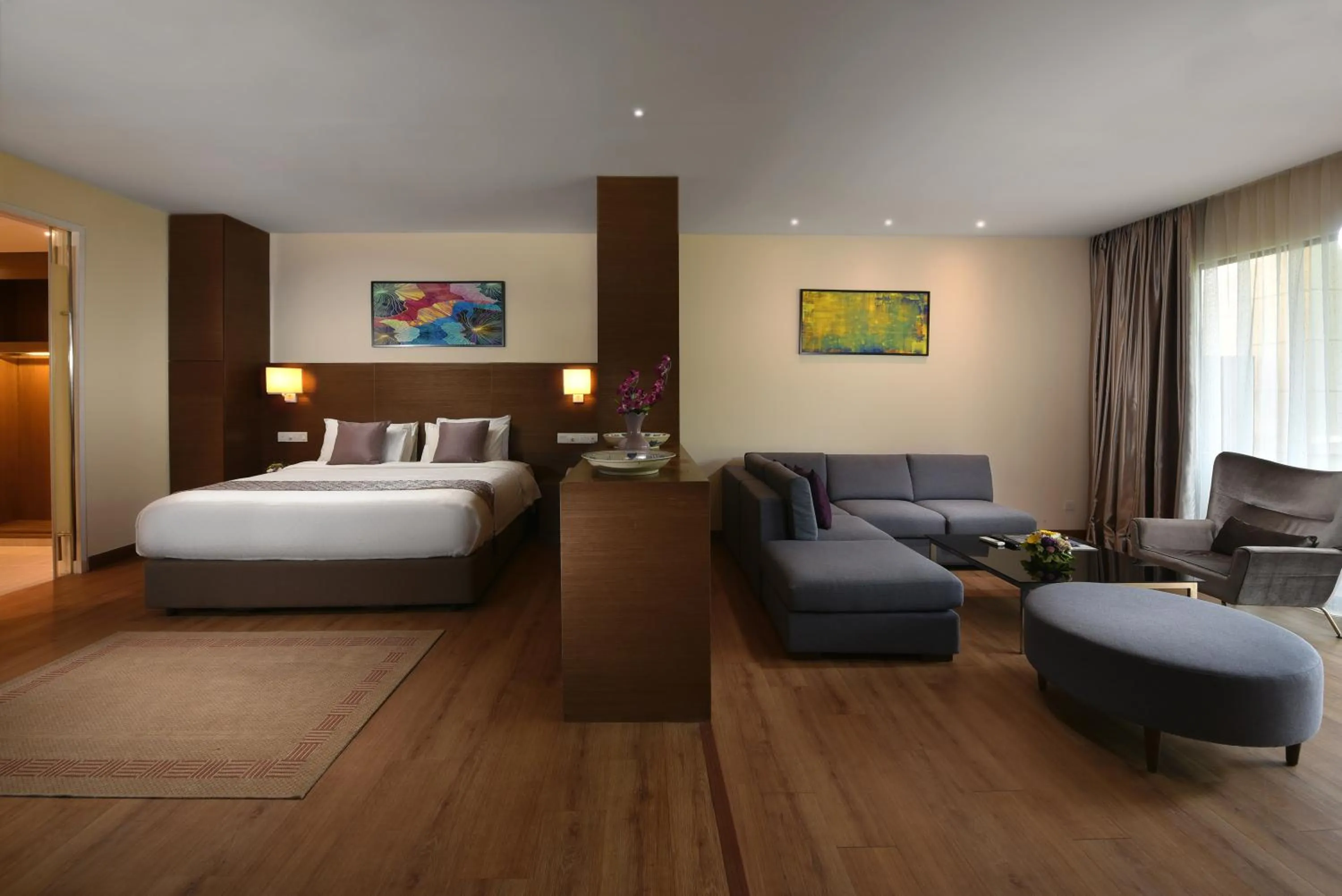 Living room, Bed in Bella Vista Waterfront Resort, Kuah Langkawi