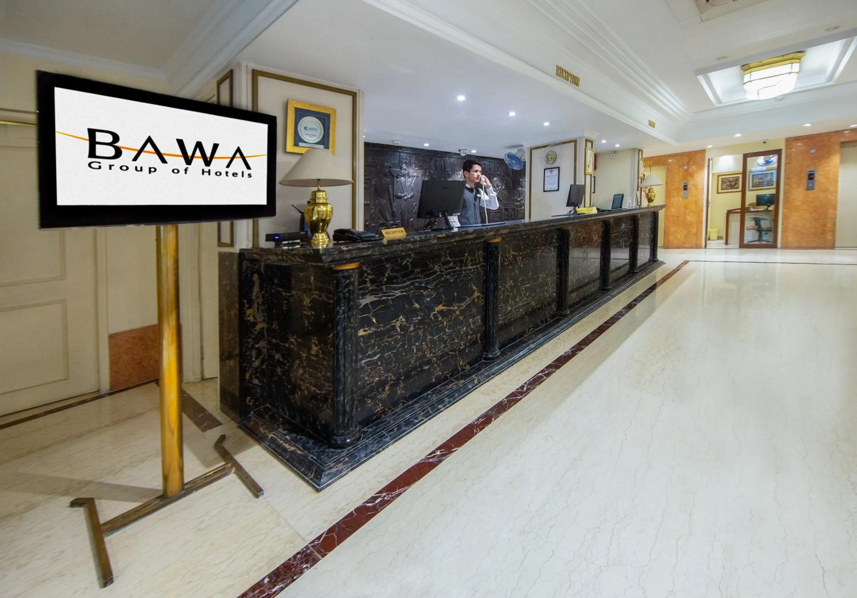 Lobby or reception in Hotel Bawa International