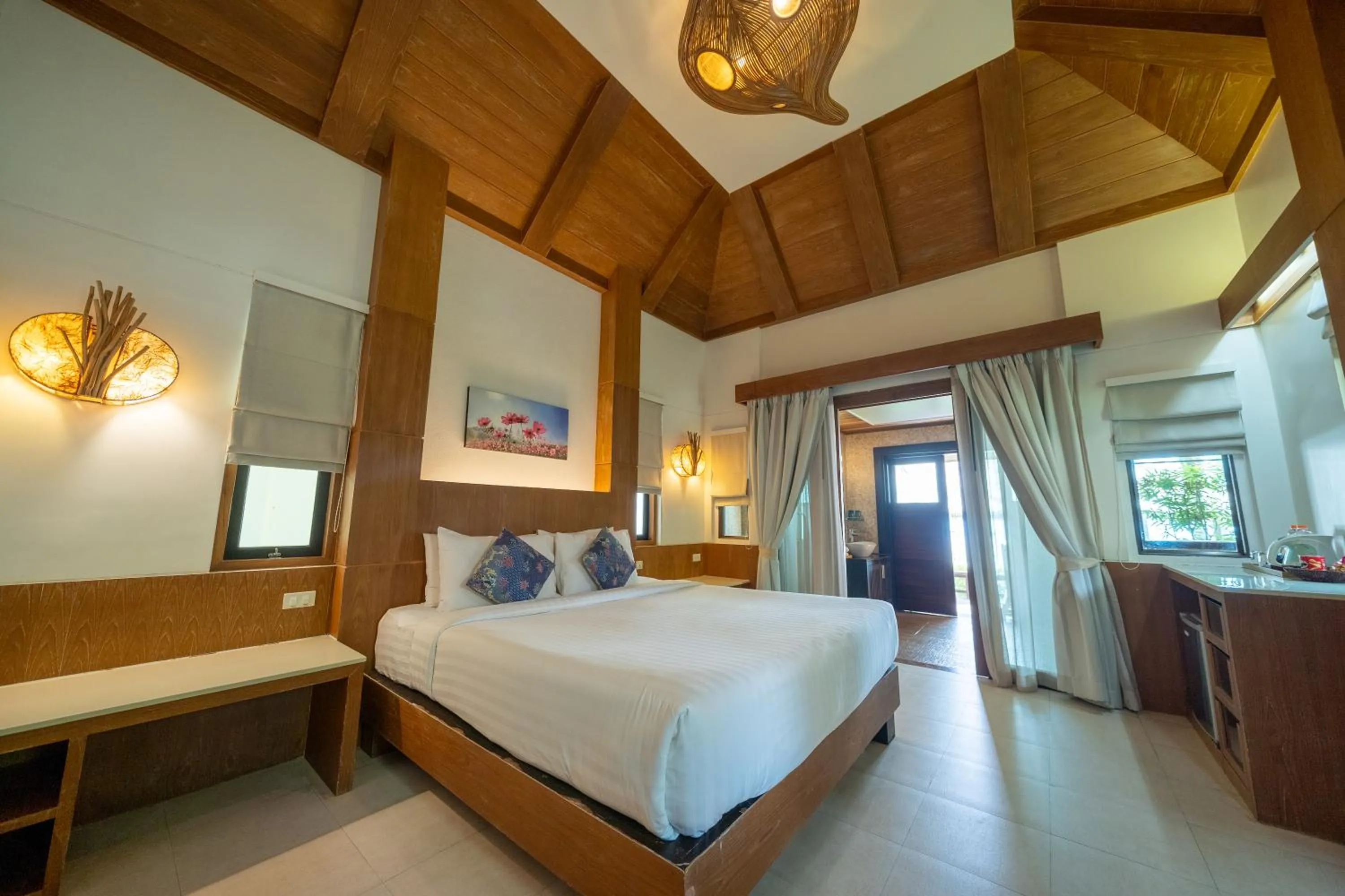 Bed in Tup Kaek Sunset Beach Resort-SHA Plus