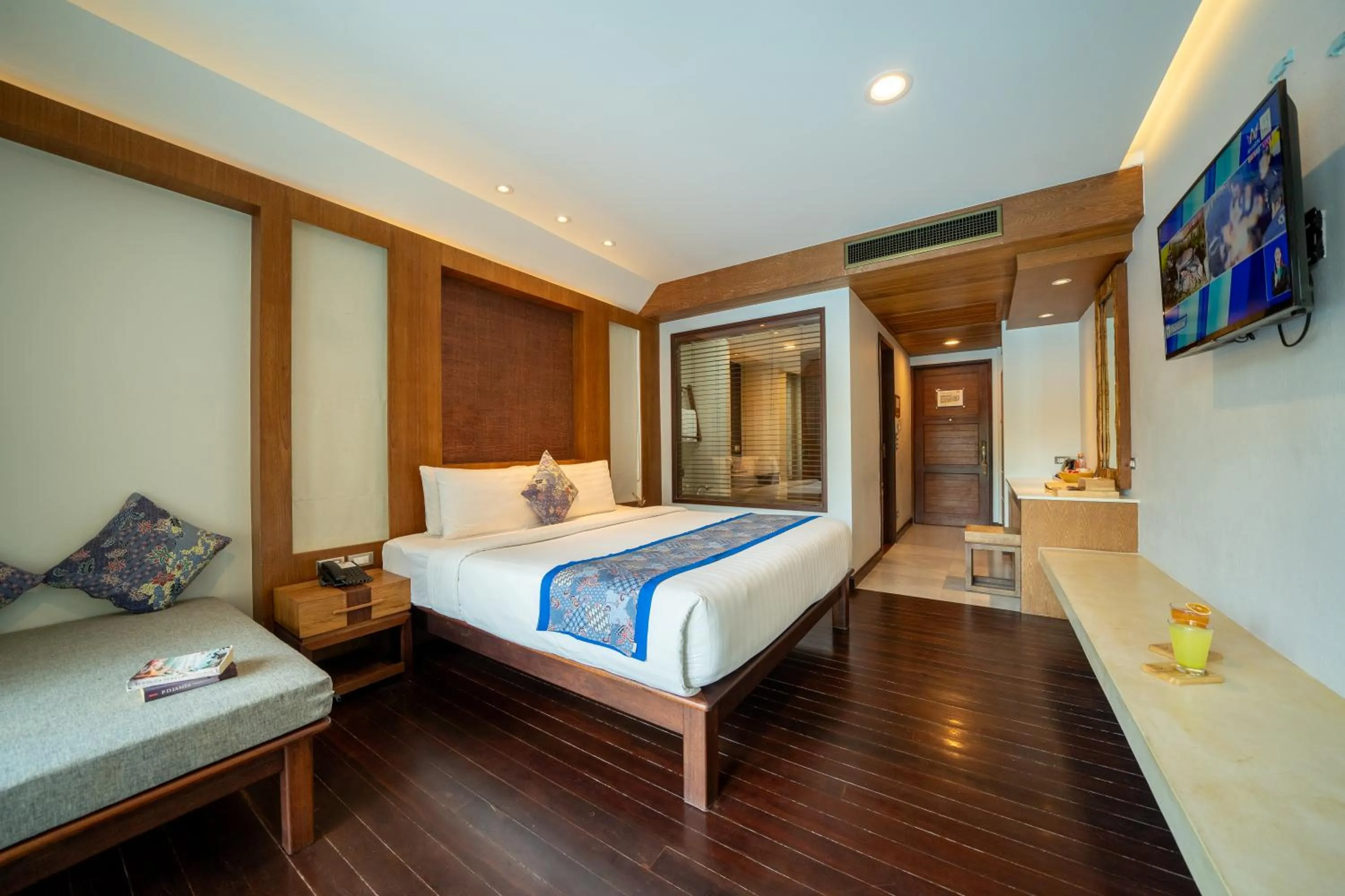 Bed in Tup Kaek Sunset Beach Resort-SHA Plus