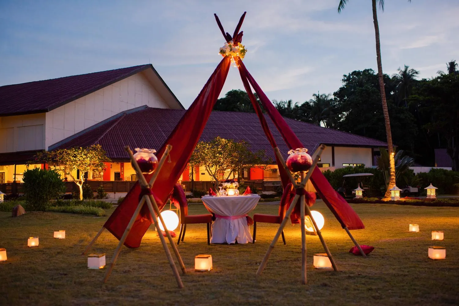 Dining area in Banyu Biru Villa