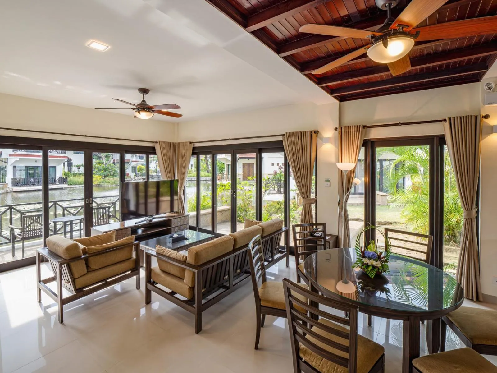 Living room in Banyu Biru Villa