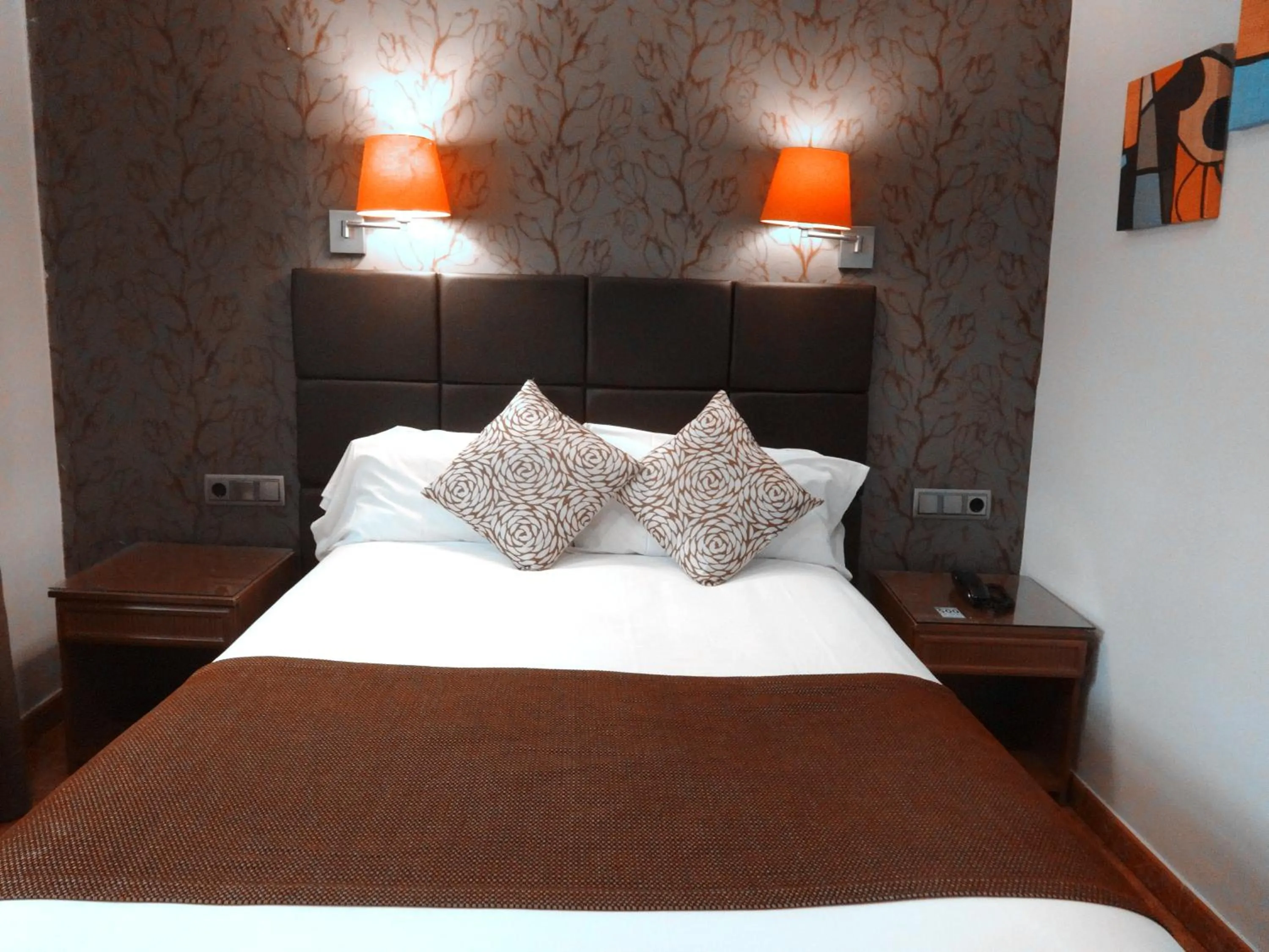 Bed in Hotel Lloret Ramblas