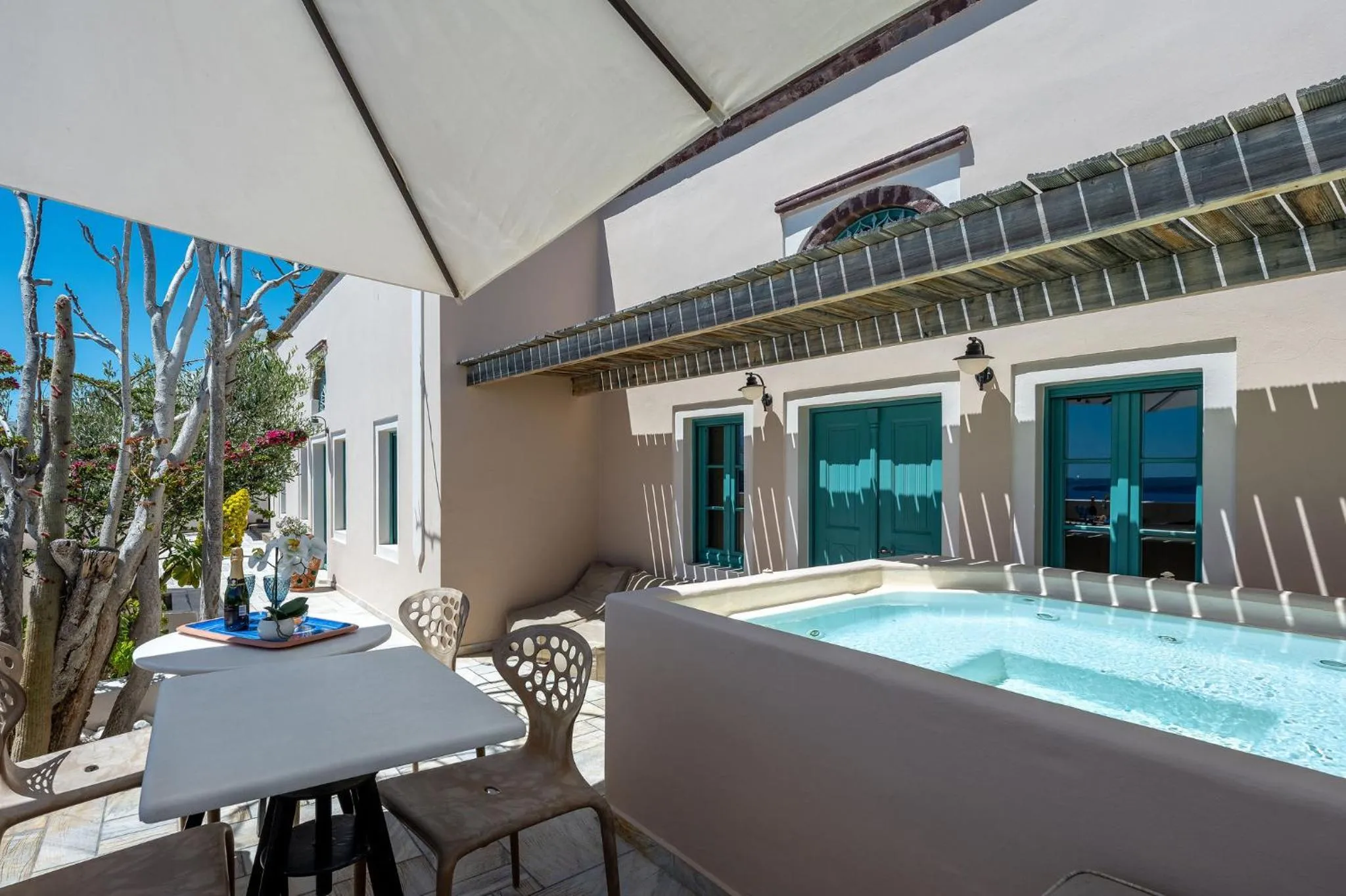 Patio in Passion Blue Villas