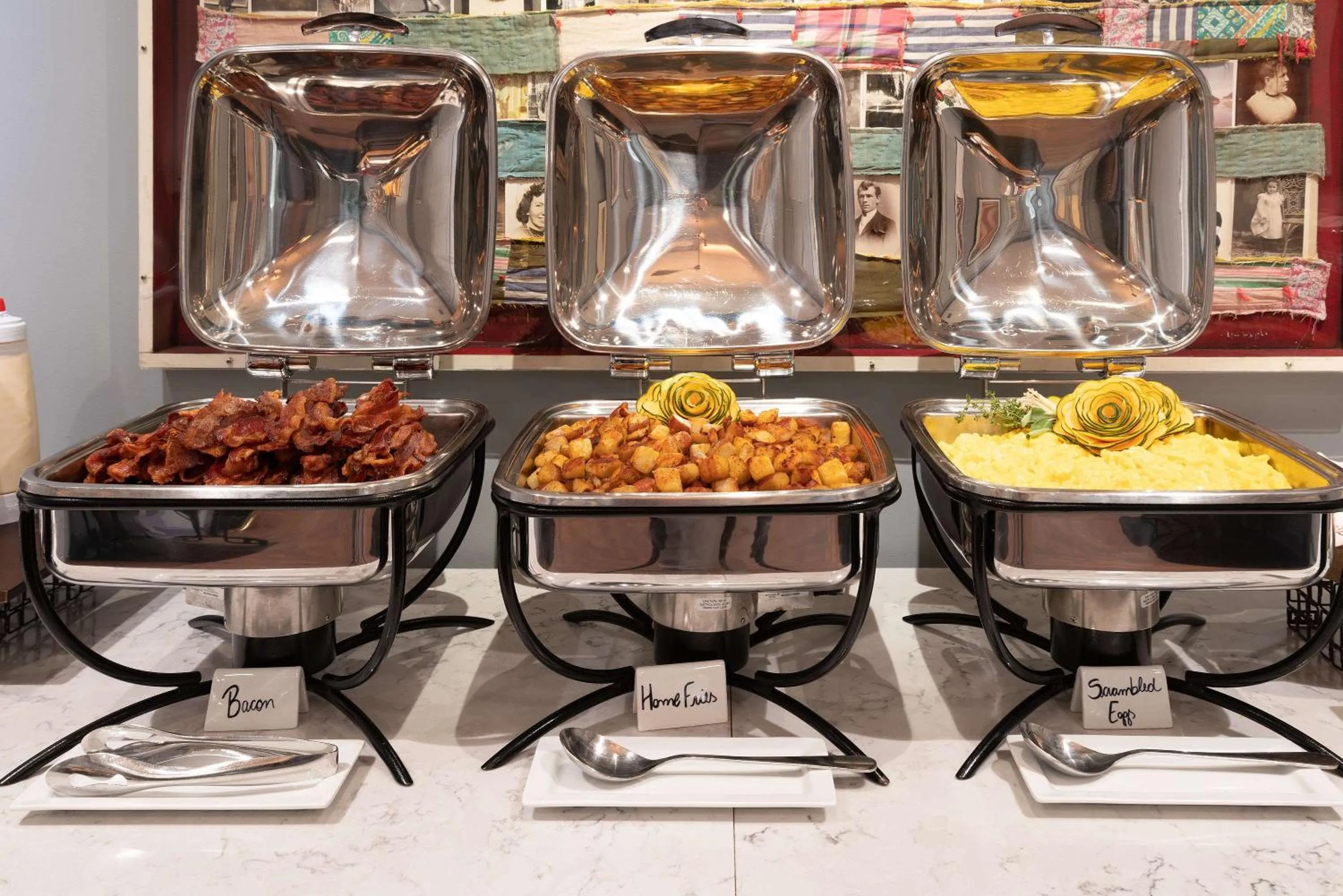 Breakfast in The Kendall Hotel at the Engine 7 Firehouse