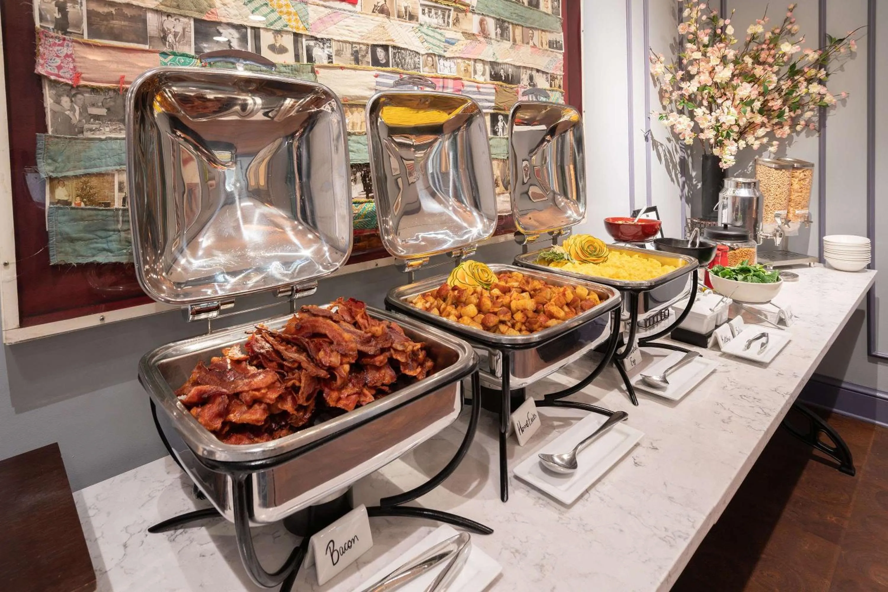 Breakfast in The Kendall Hotel at the Engine 7 Firehouse