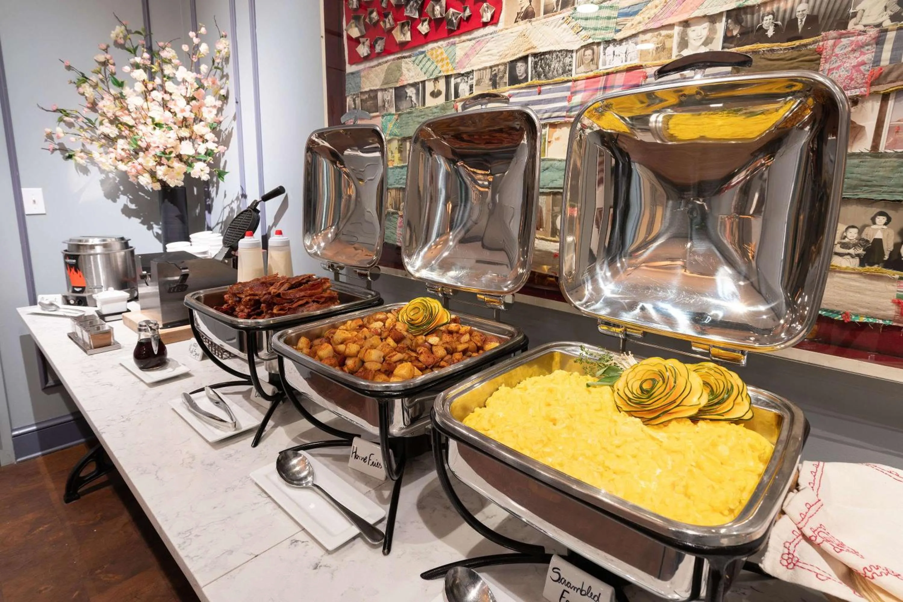 Breakfast in The Kendall Hotel at the Engine 7 Firehouse