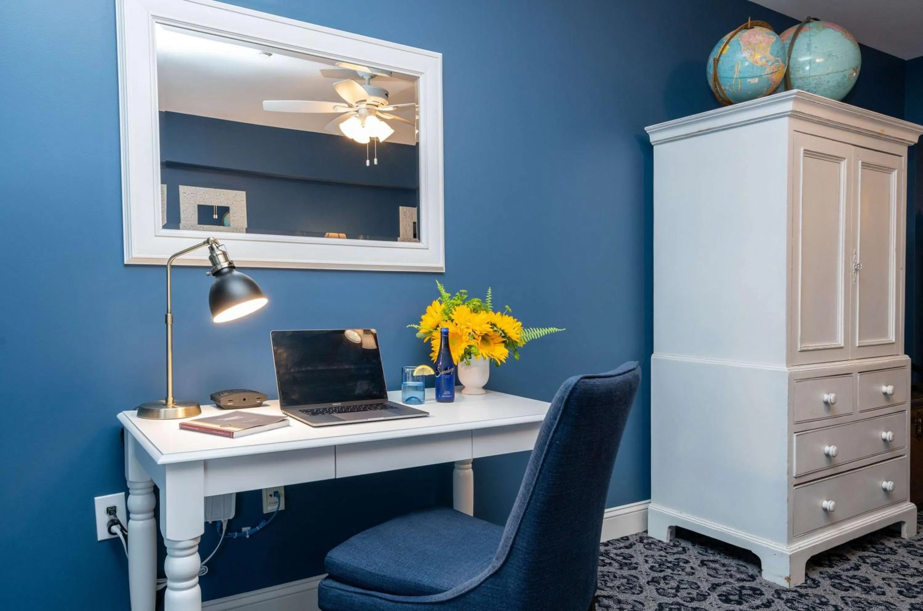 Bedroom in The Kendall Hotel at the Engine 7 Firehouse