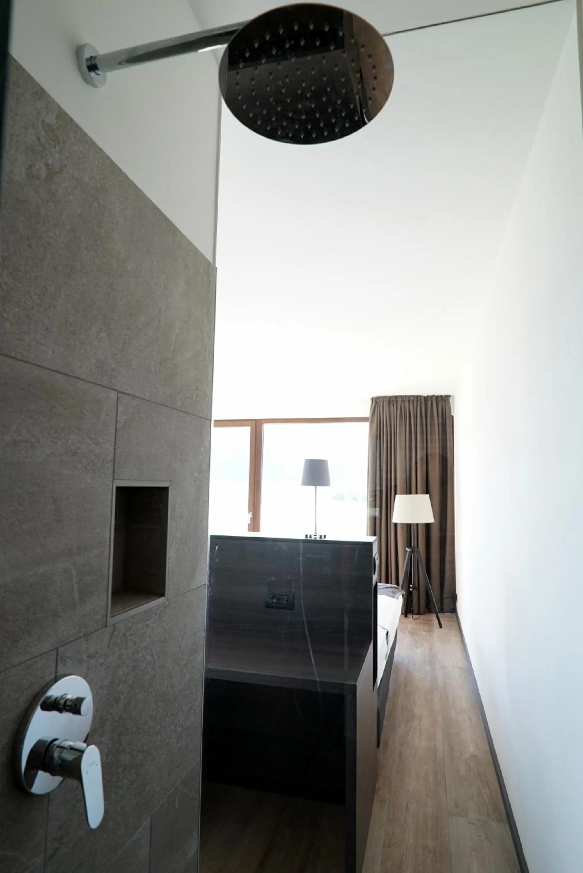 Shower, Bed in Hotel Raffl