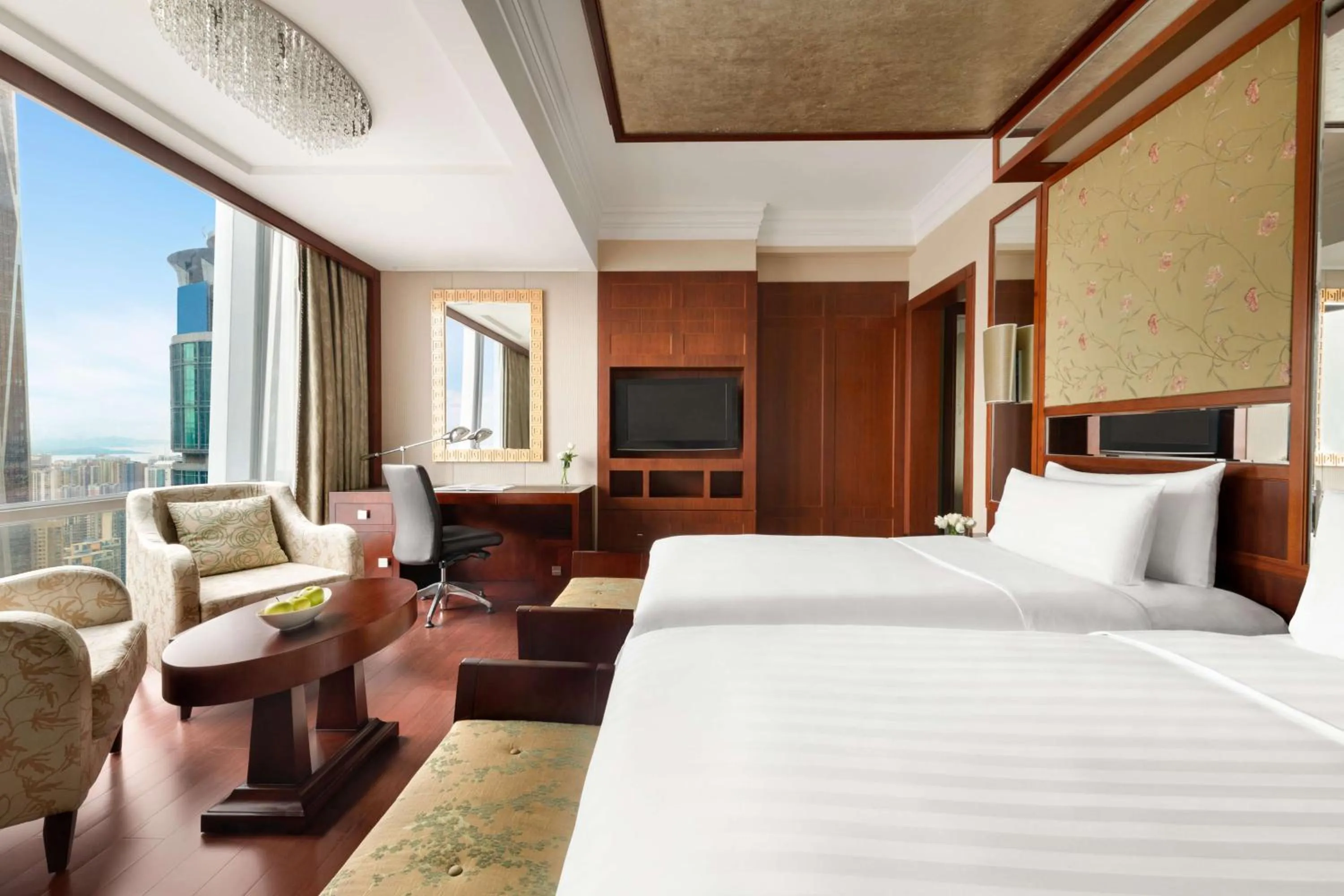 Lounge or bar, Bed in Futian Shangri-La, Shenzhen,Near to Shenzhen Convention&Exhibition Centre, Futian Railway Station