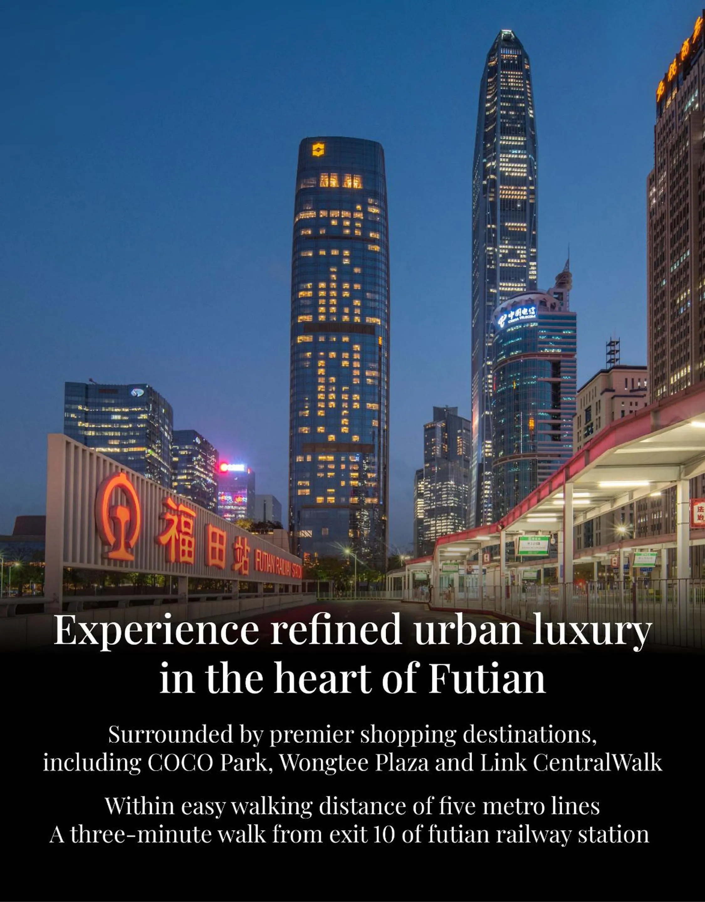 Property building in Futian Shangri-La, Shenzhen