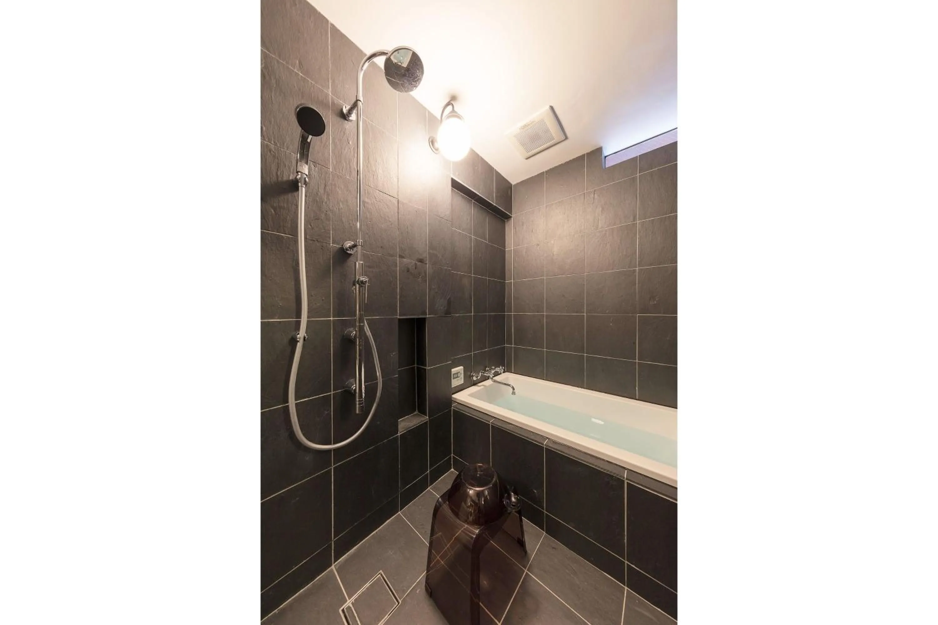 Bathroom in Akebono an Machiya House