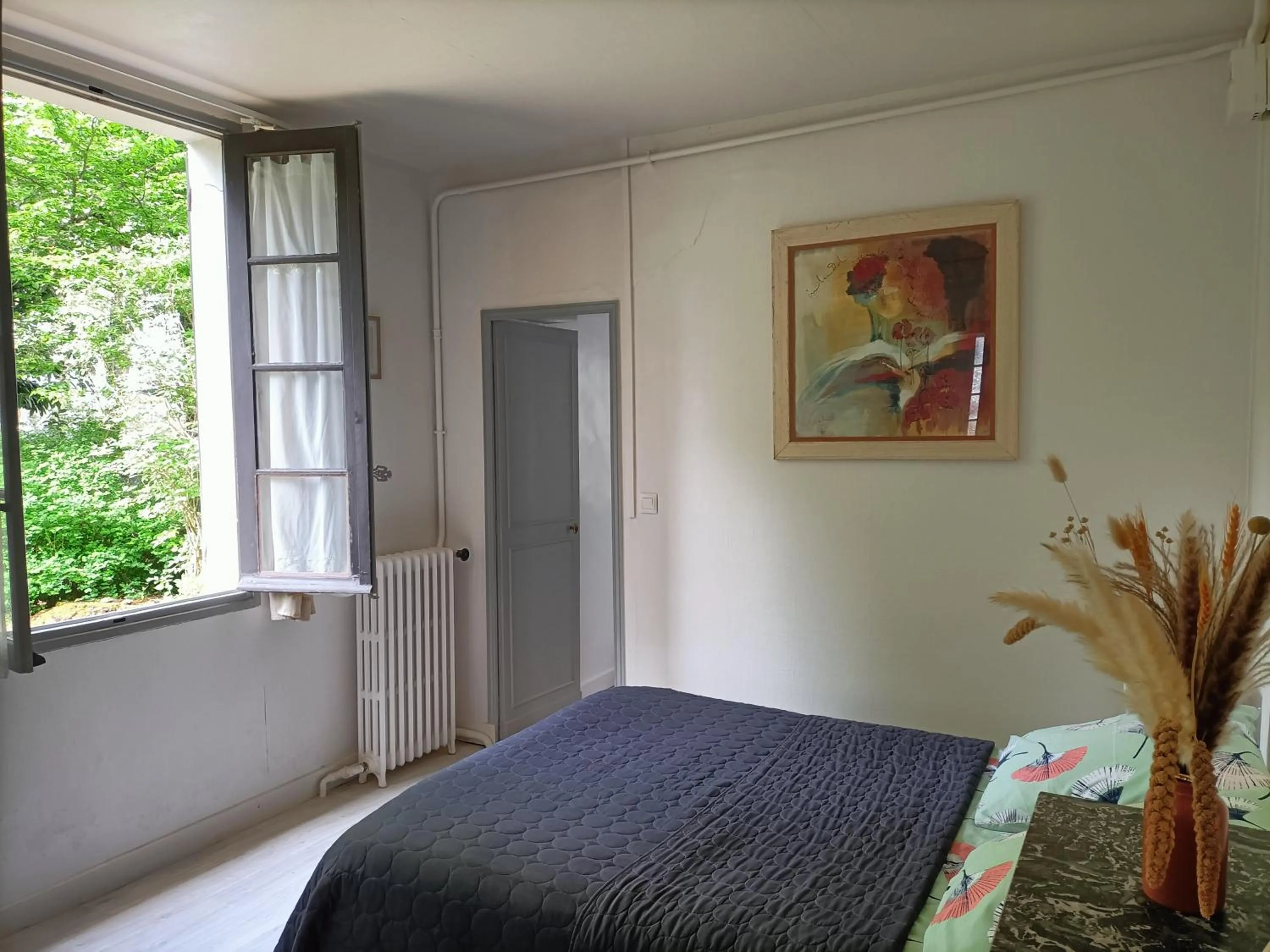 Bedroom, Bed in VILLA ESPERANZA Suite de plain-pied, indépendante, 1 à 4 personnes proche Zoo de Beauval et châteaux de La Loire