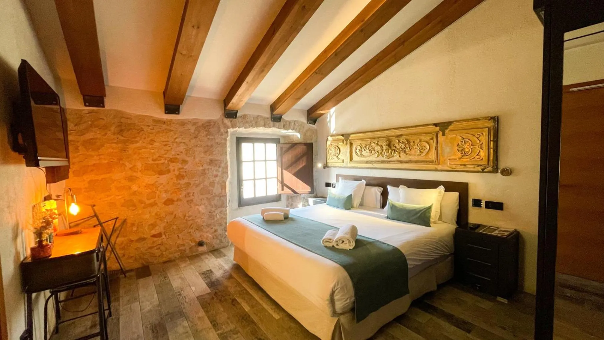 Bed in Hotel Molí de l'Escala