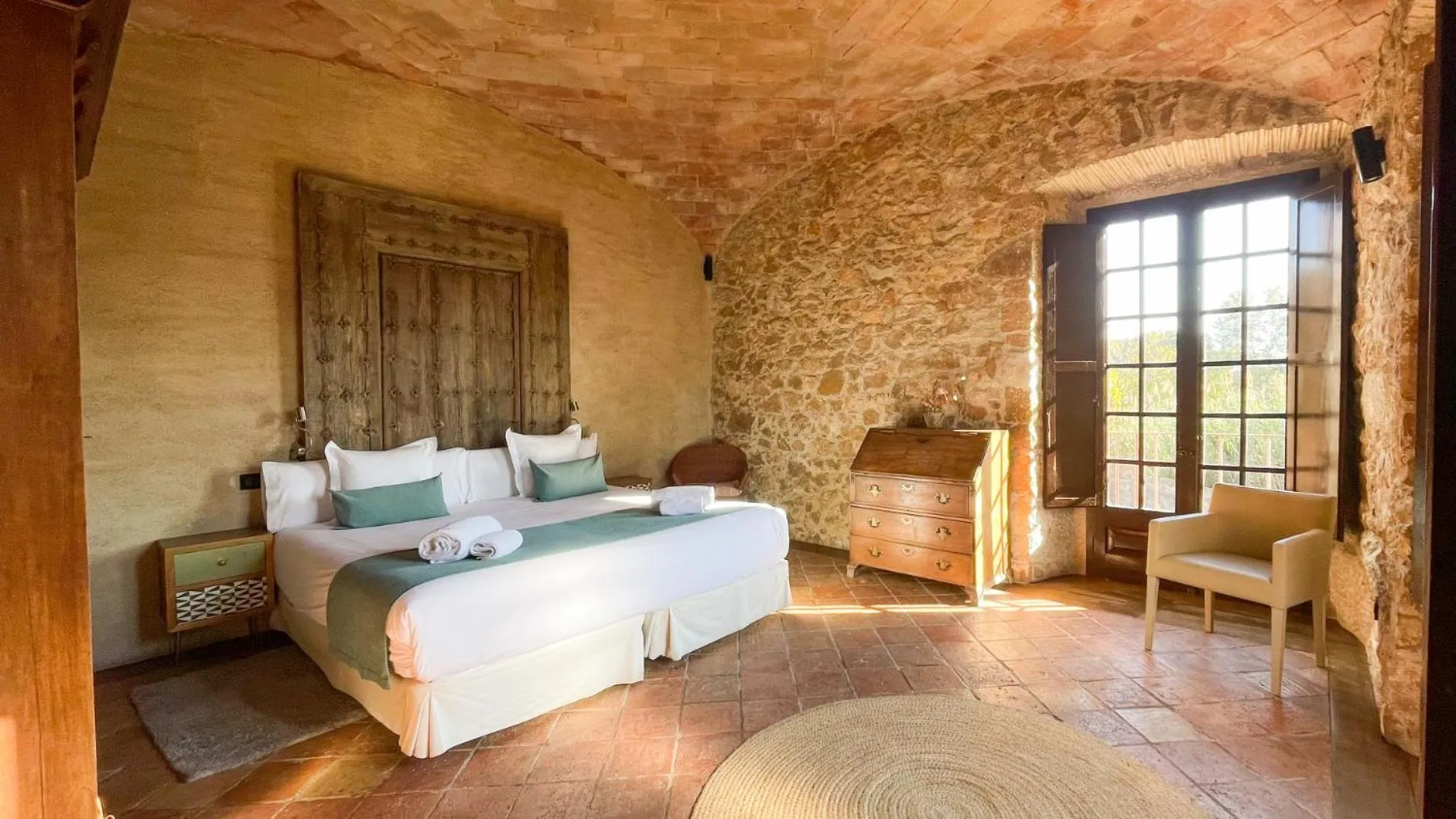 Bed in Hotel Molí de l'Escala