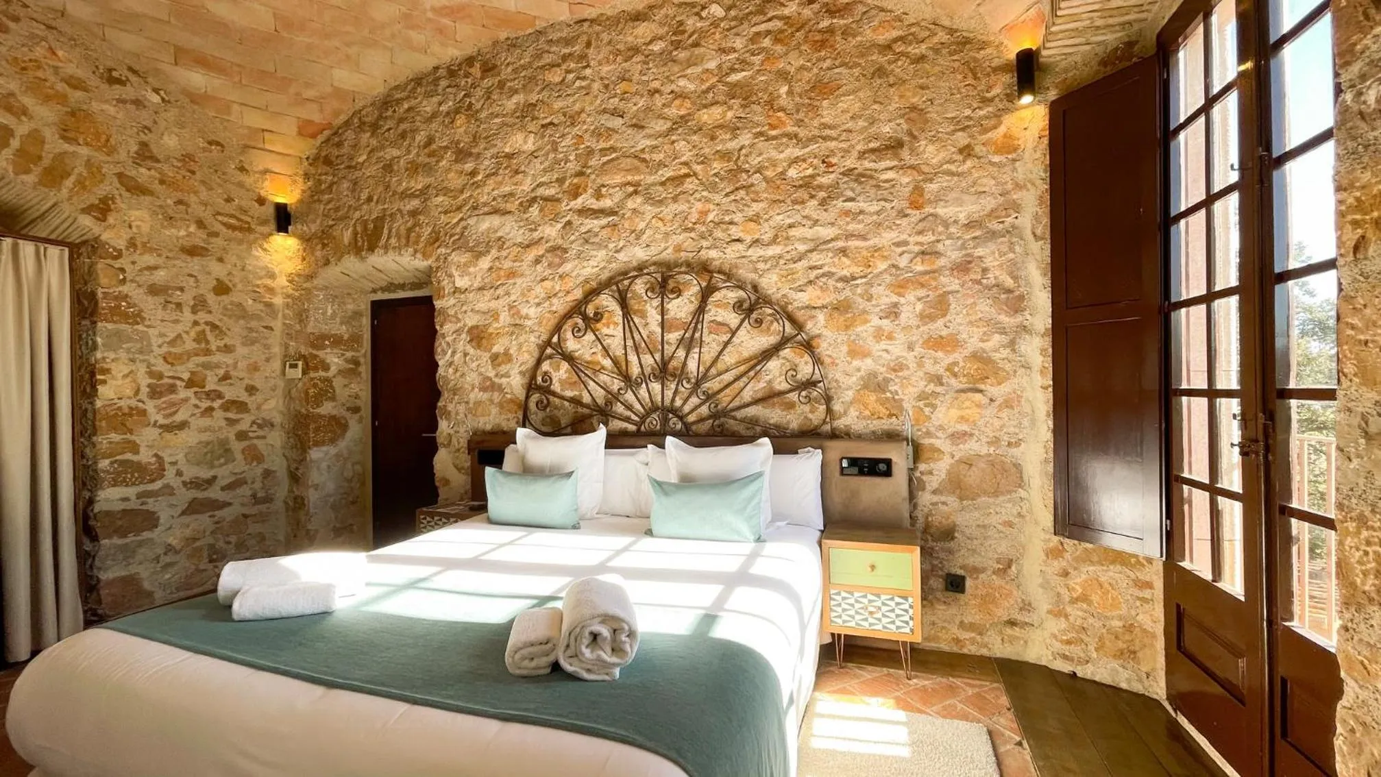 Bed in Hotel Molí de l'Escala