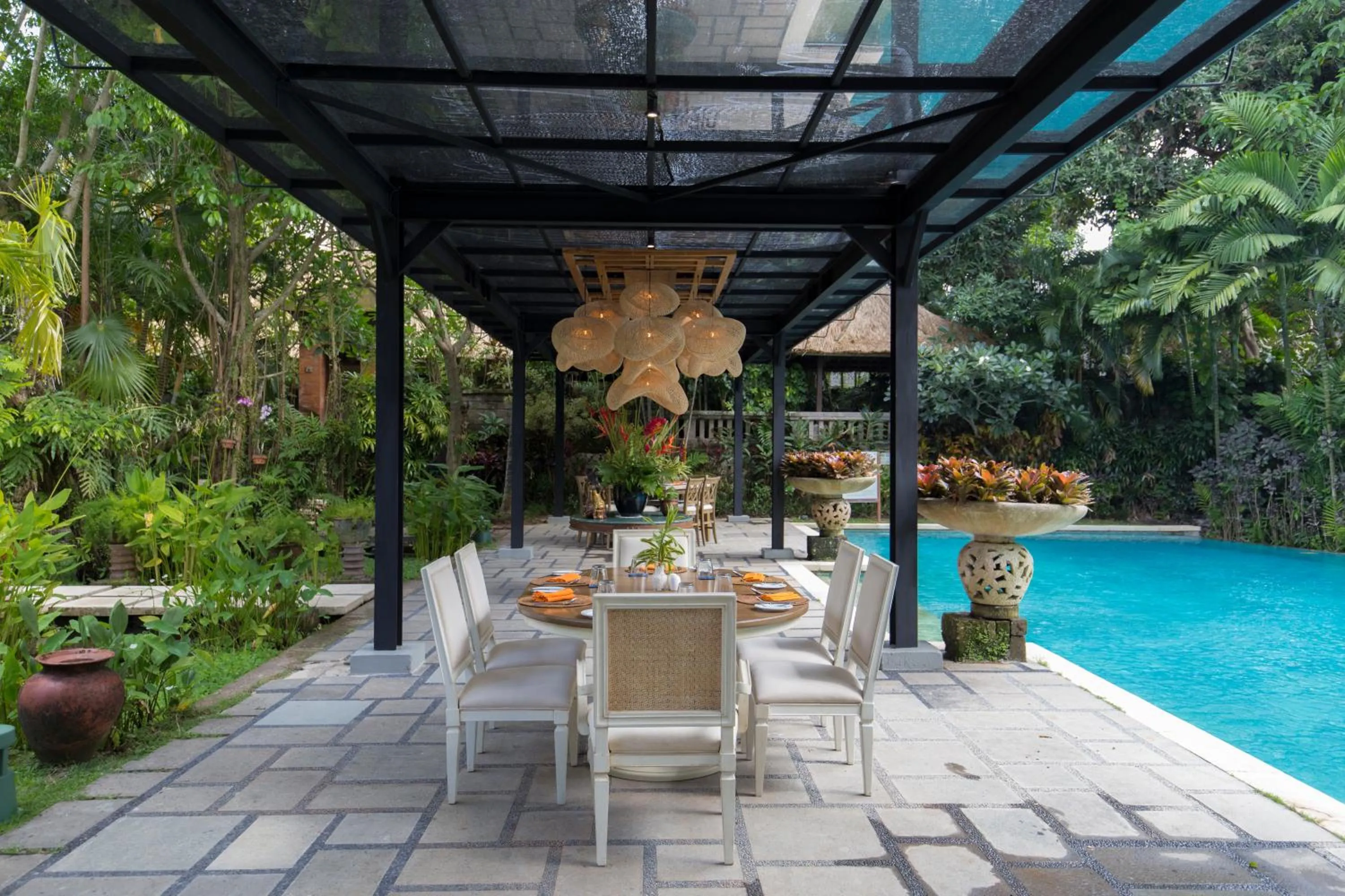 Dining area in Villa Canggu by Plataran