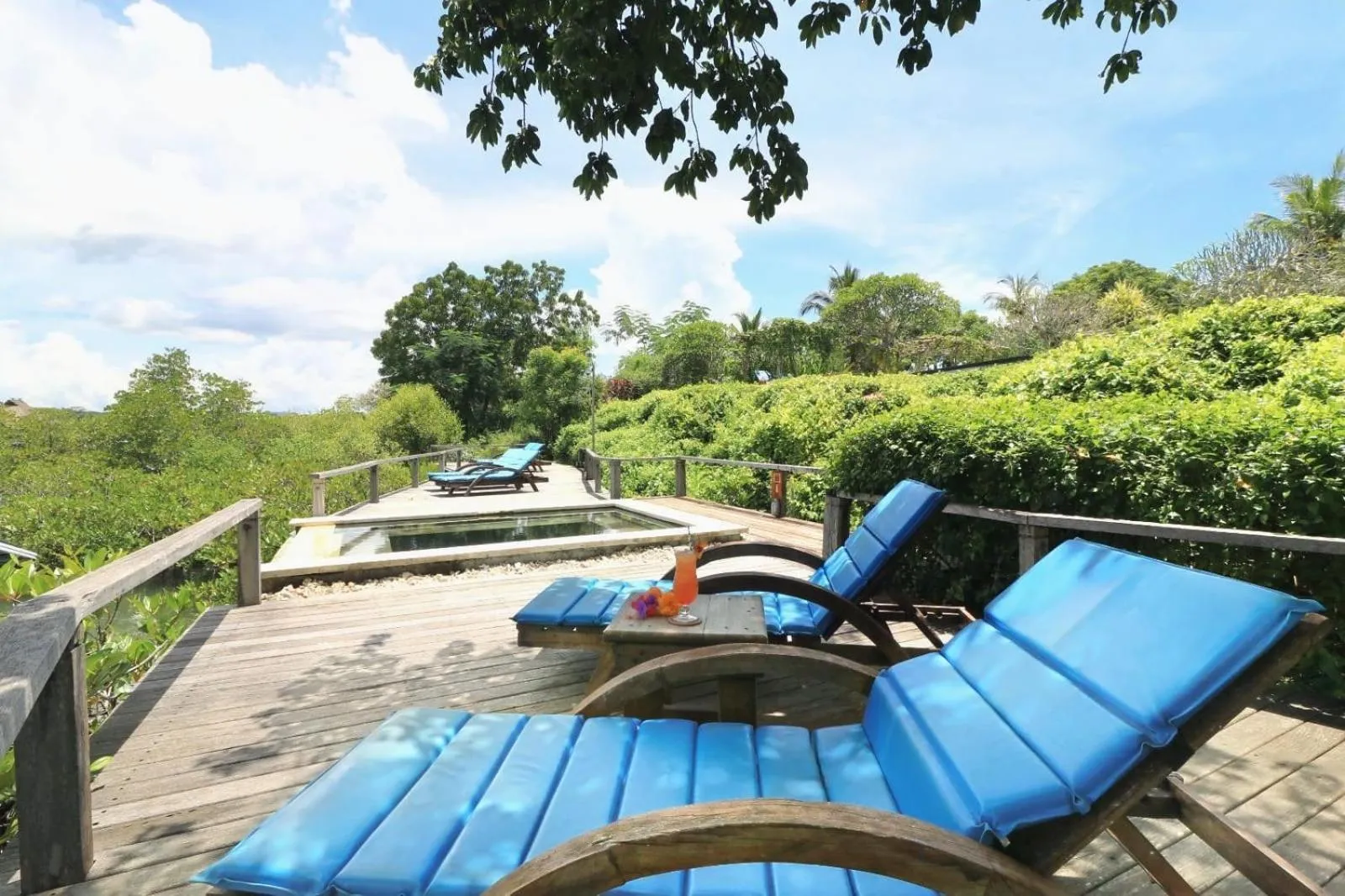 sunbed in Naya Gawana Resort & Spa