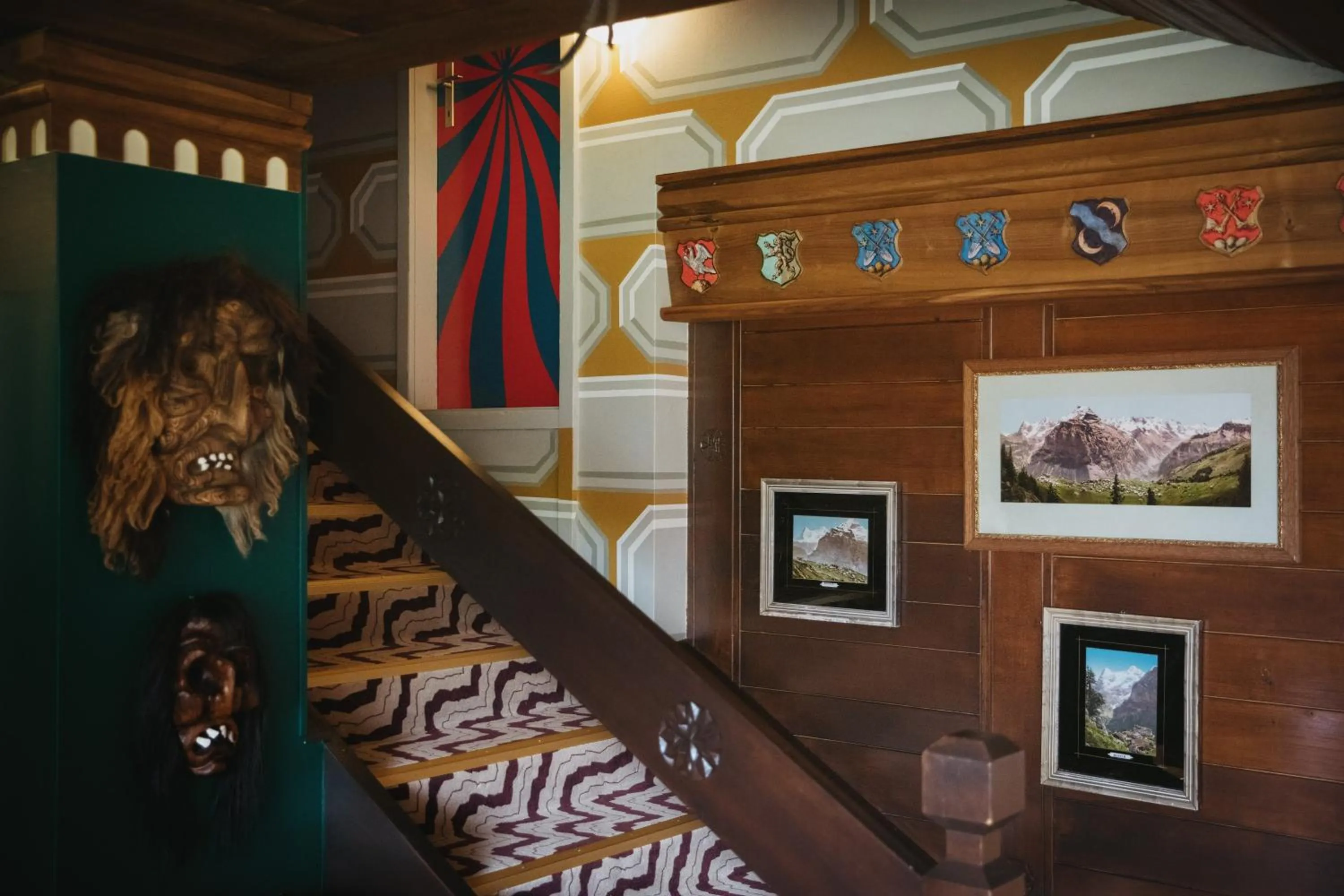 Decorative detail in Hotel Drei Berge