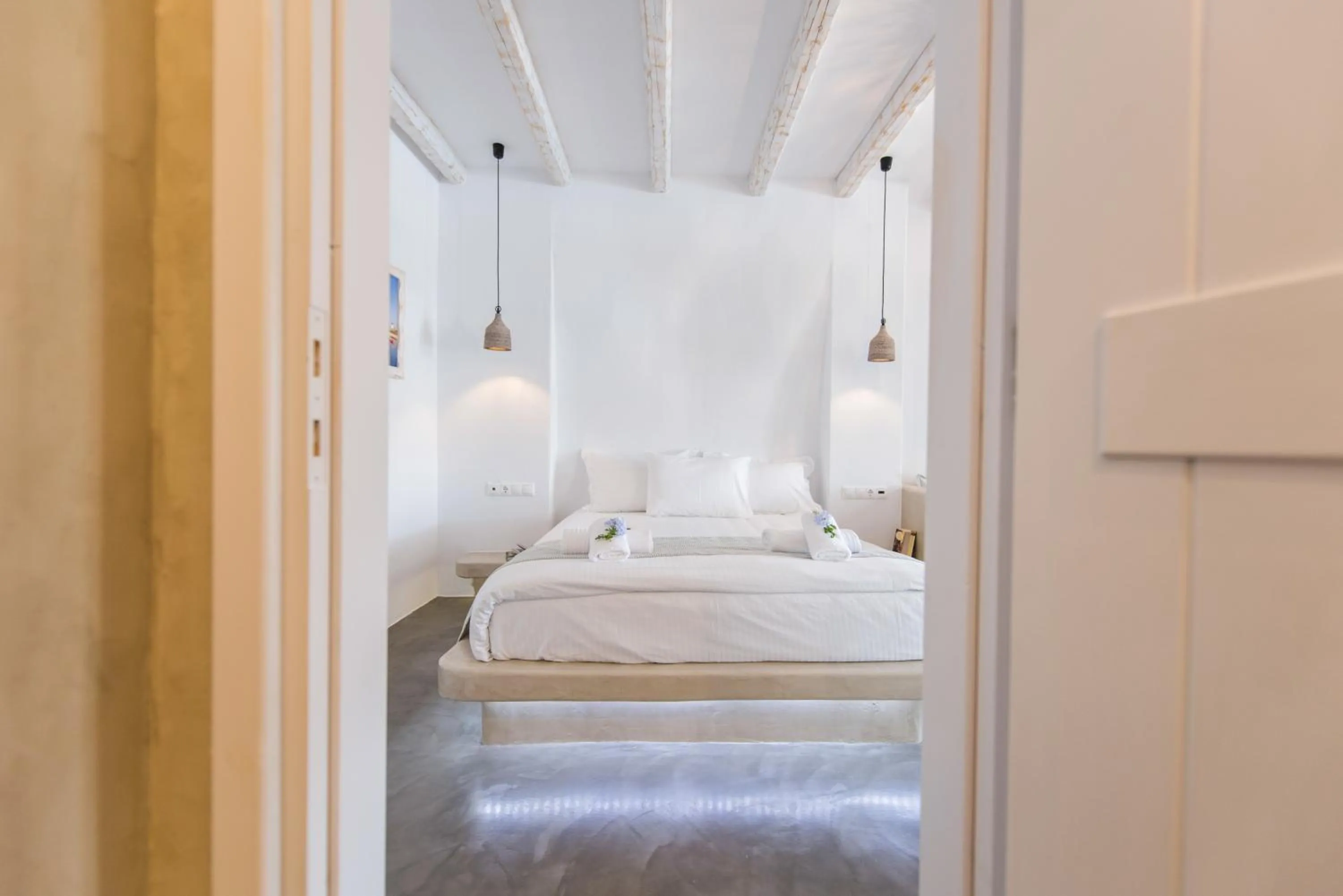 Photo of the whole room, Bed in Cycladic Islands Hotel & Spa