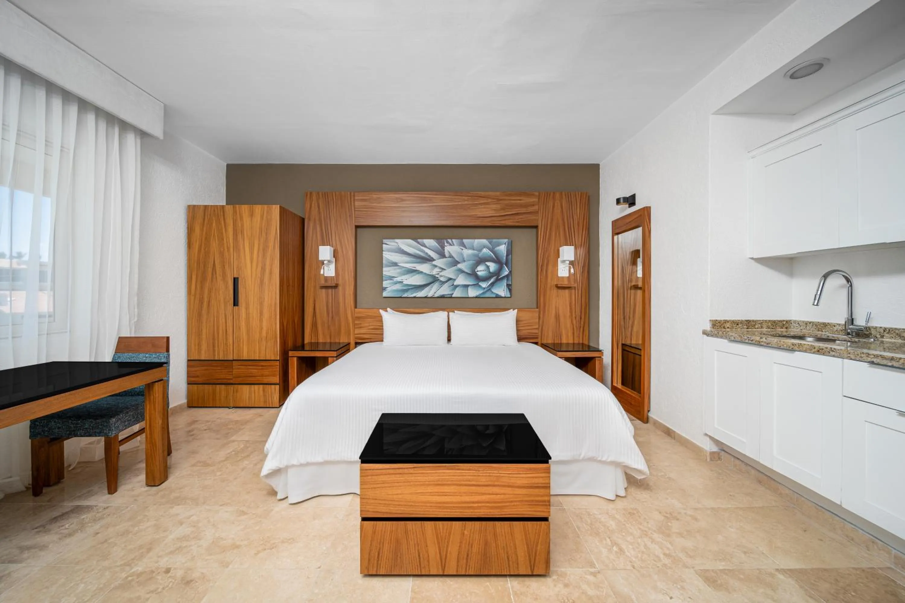 Bed in Krystal Grand Los Cabos - All Inclusive