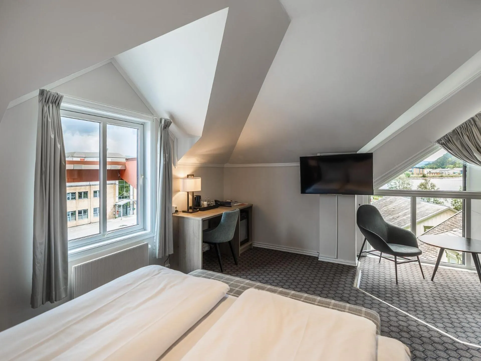 Bed in Fru Haugans Hotel