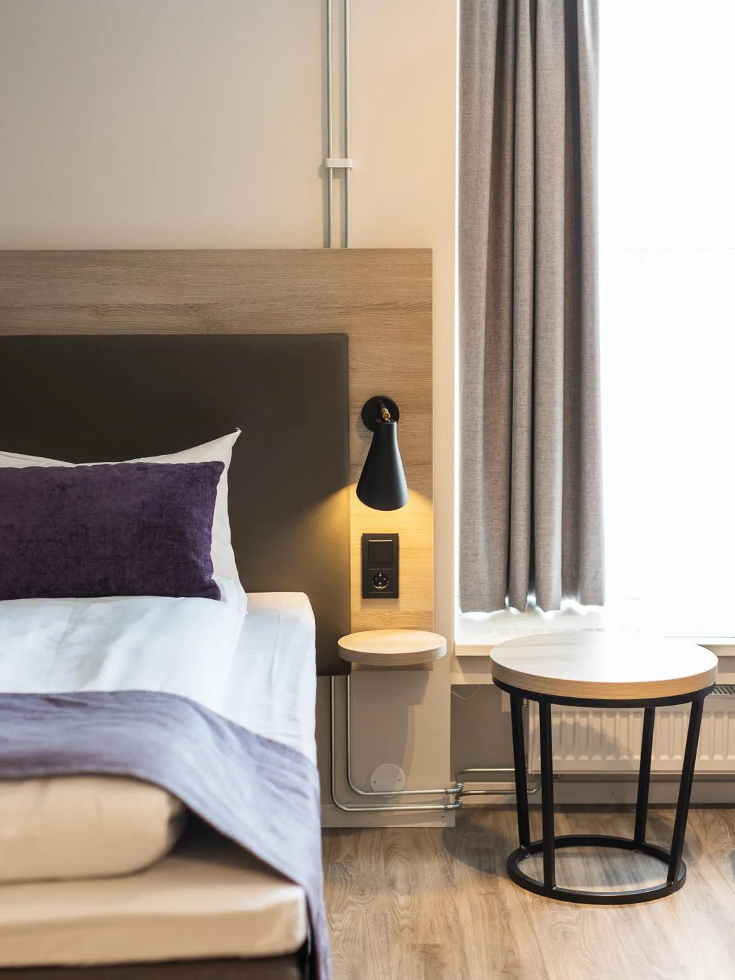 Bed in Fru Haugans Hotel