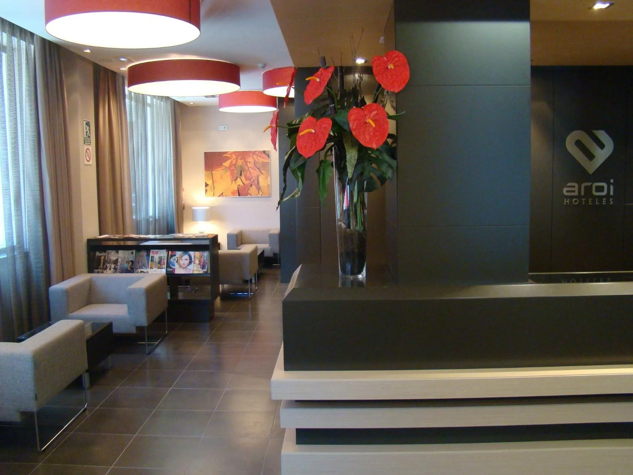 Lobby or reception in Hotel Aroi Ponferrada