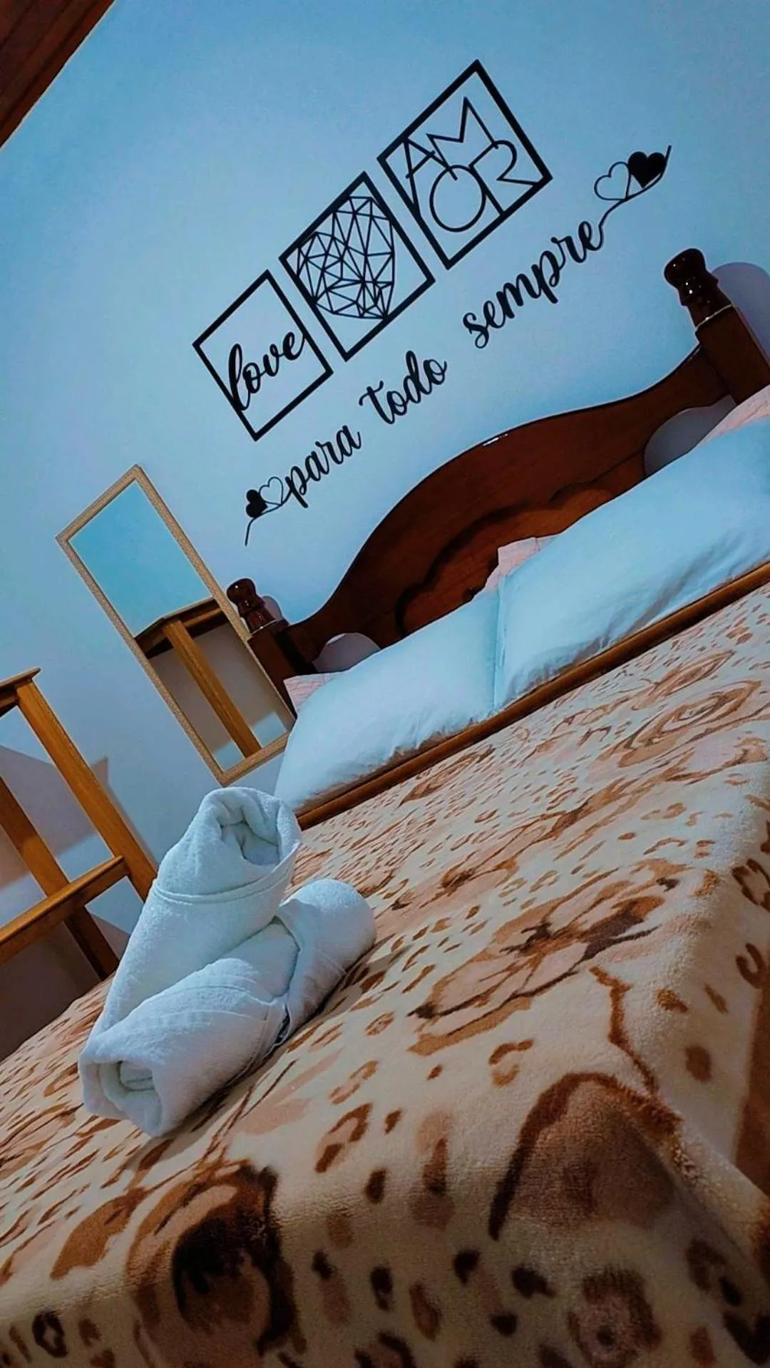 Bed in Chalés e suítes lima