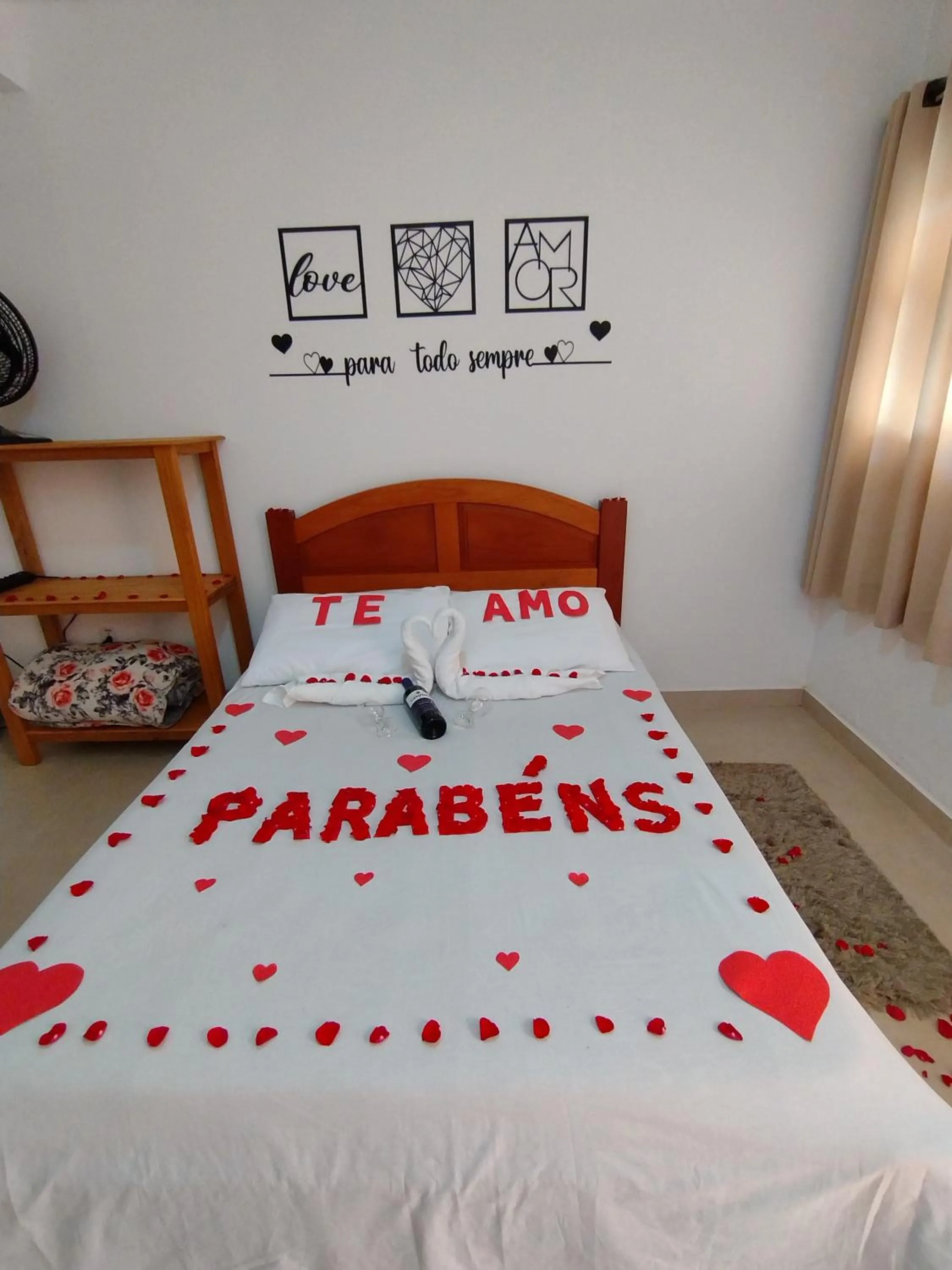 Bed in Chalés e suítes lima